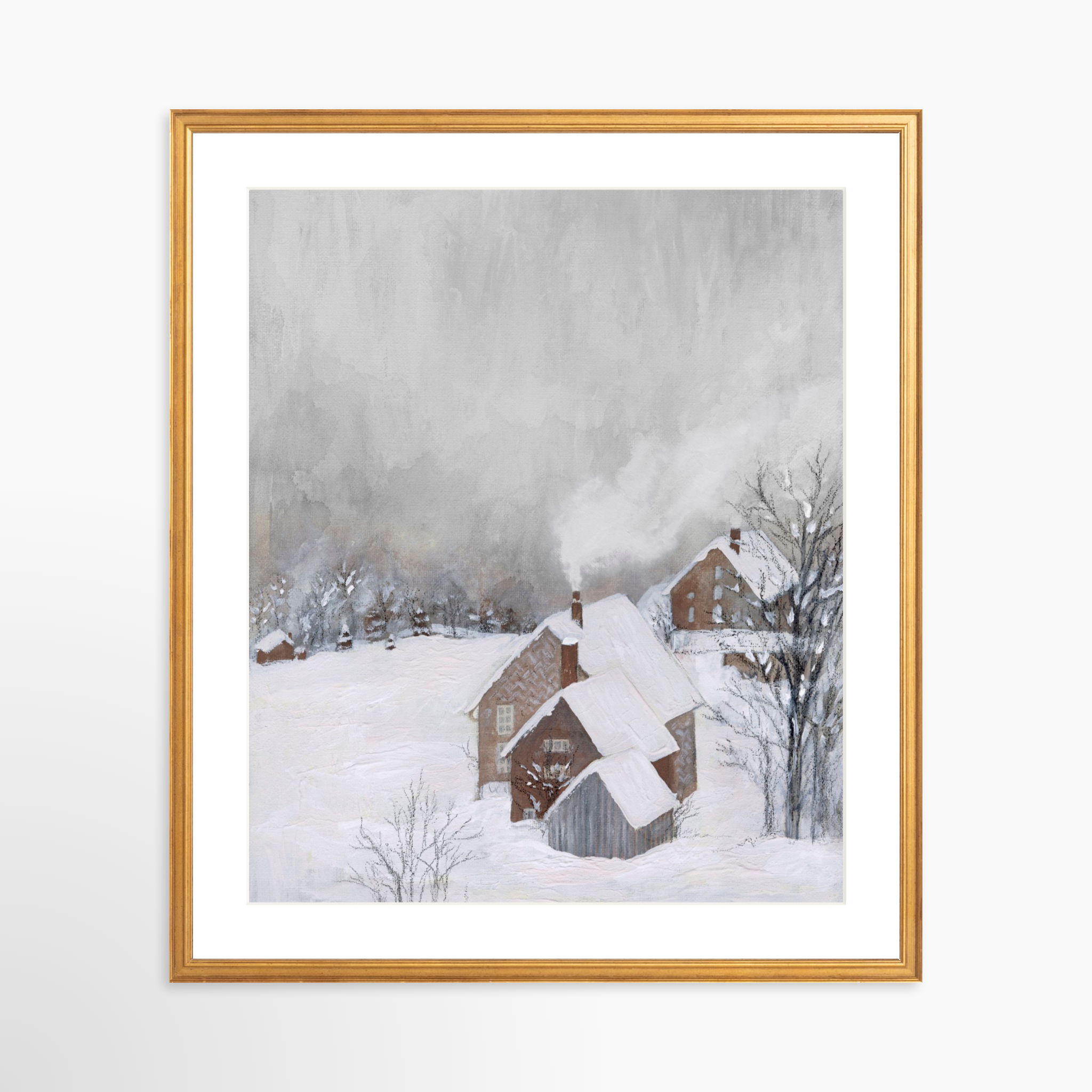 20x25 / Certificate Gold Frame + White Mat