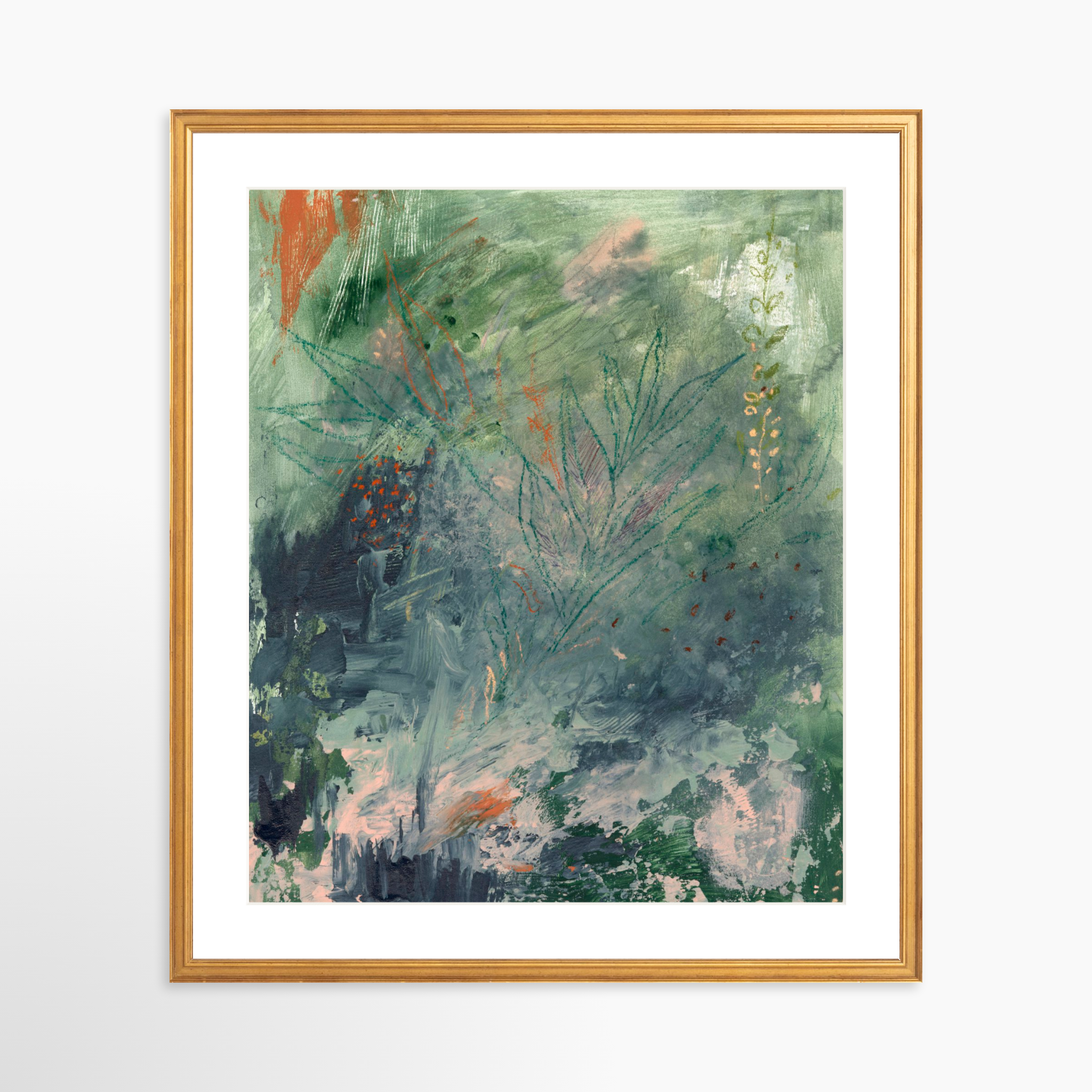 20x25 / Certificate Gold Frame + White Mat