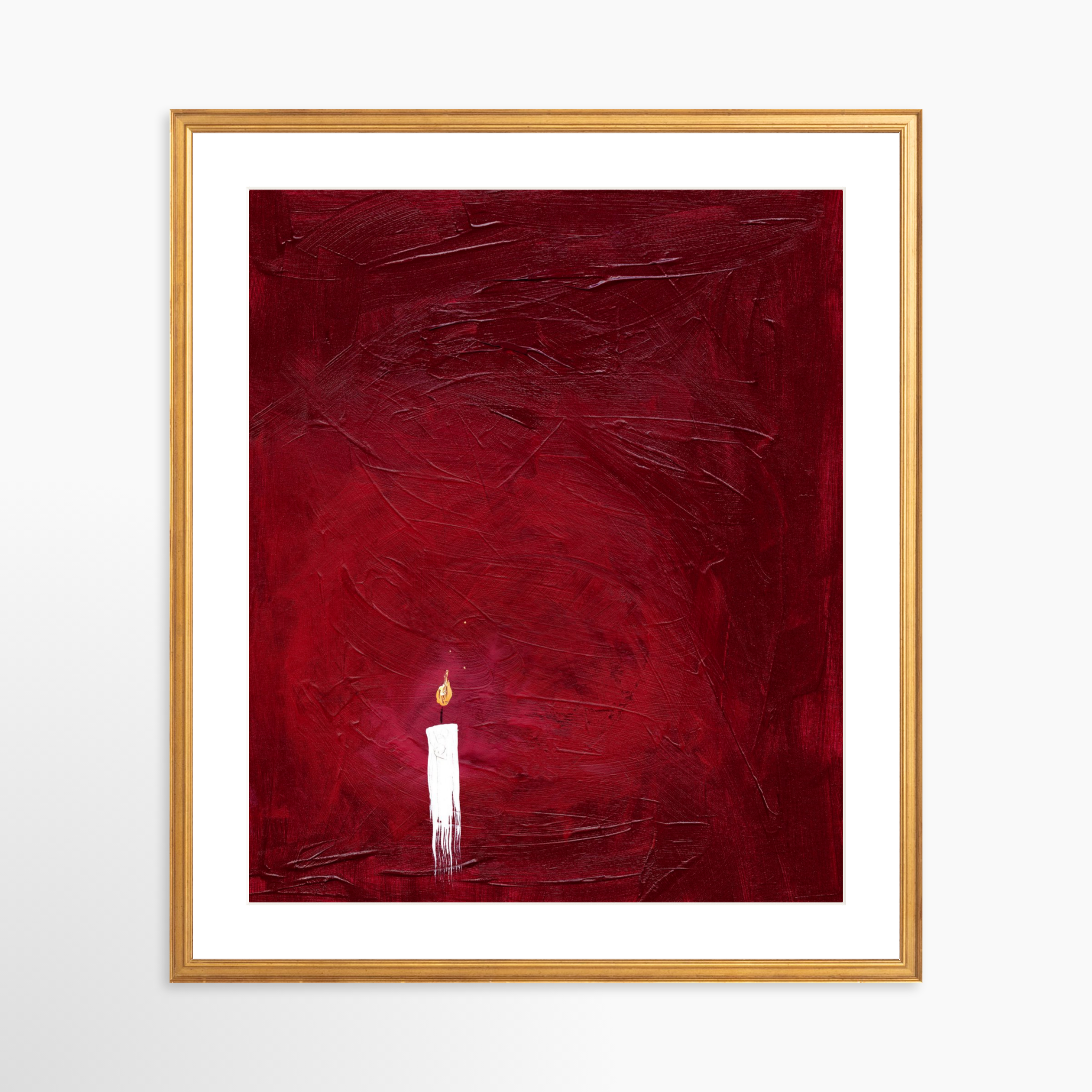 20x25 / Certificate Gold Frame + White Mat