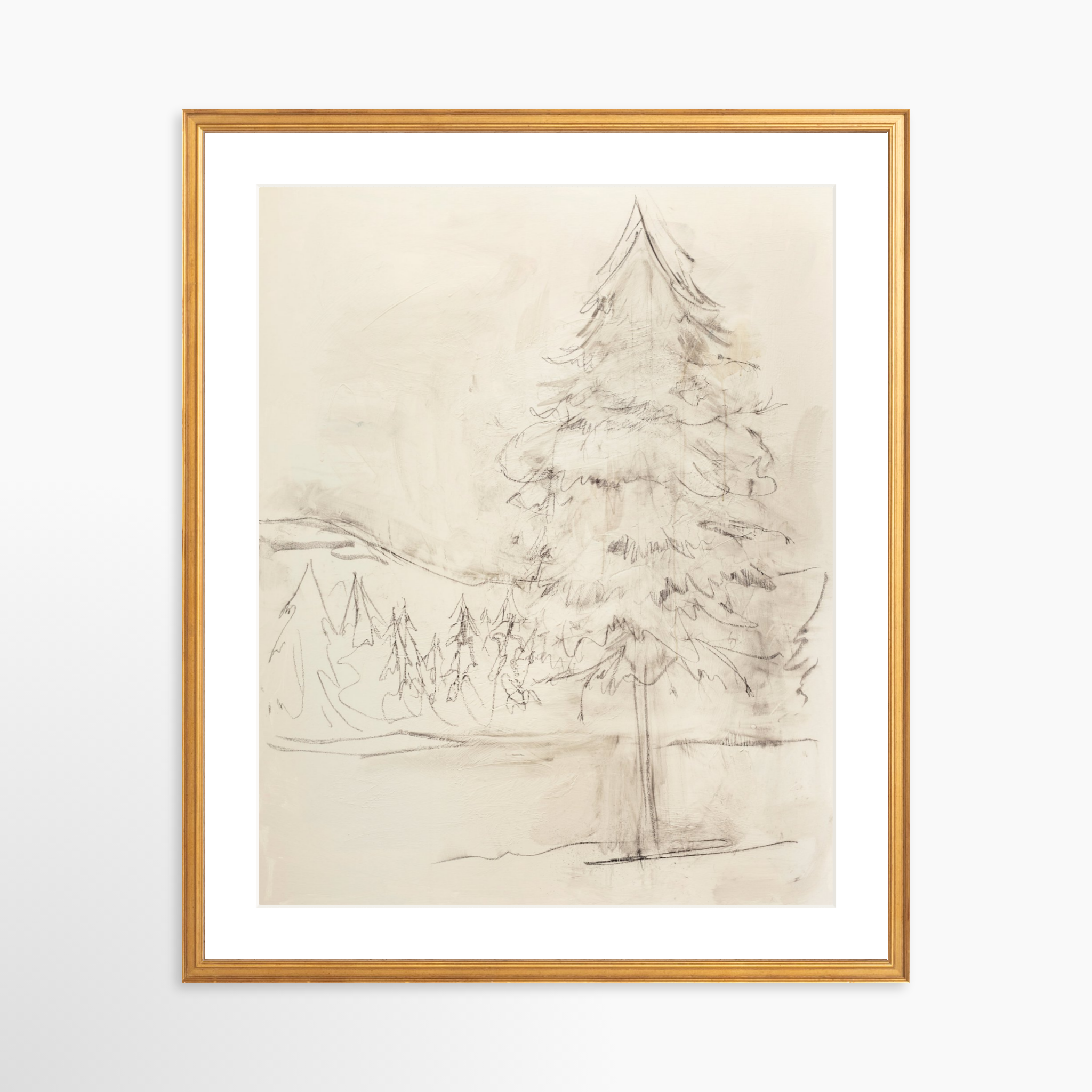 20x25 / Certificate Gold Frame + White Mat