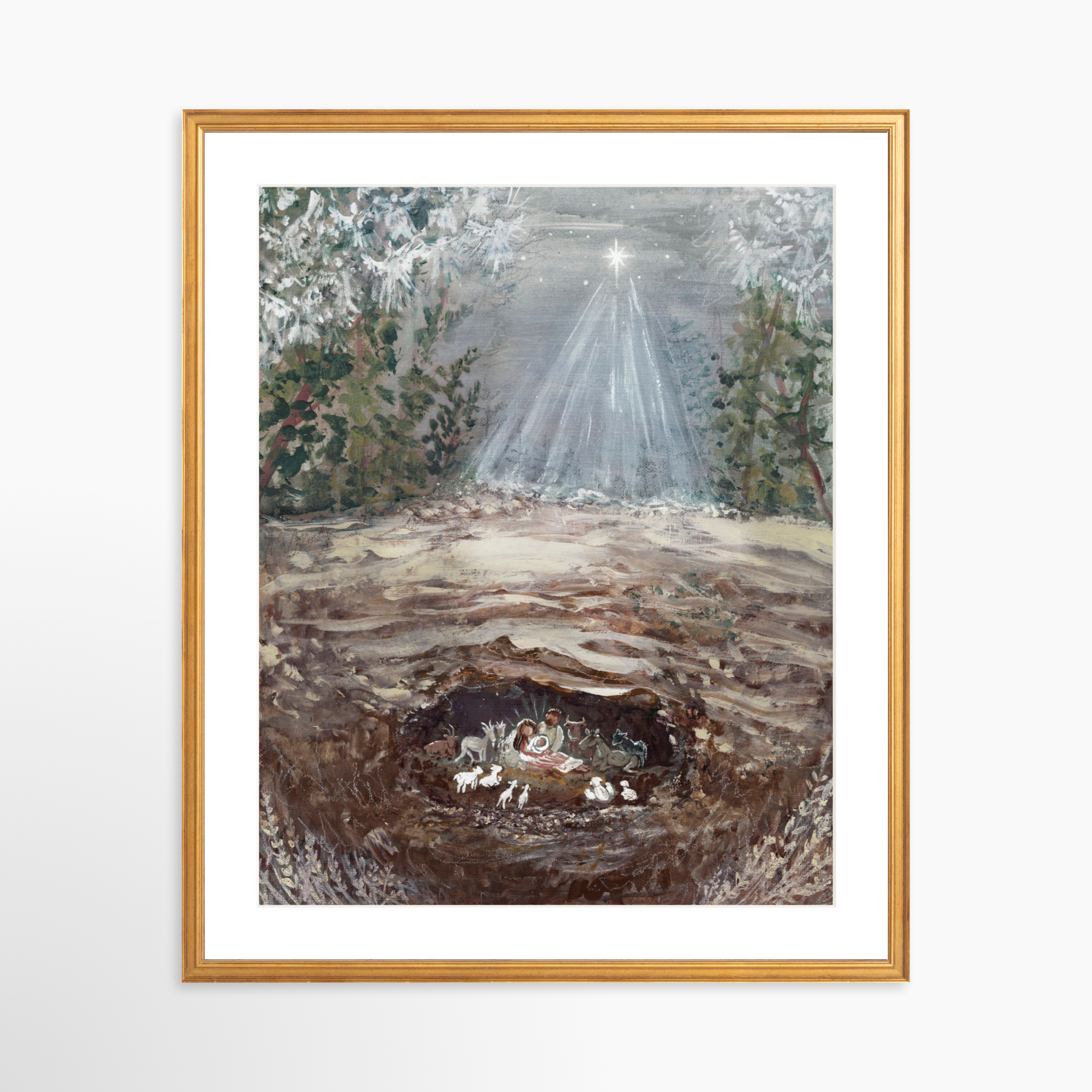 20x25 / Certificate Gold Frame + White Mat