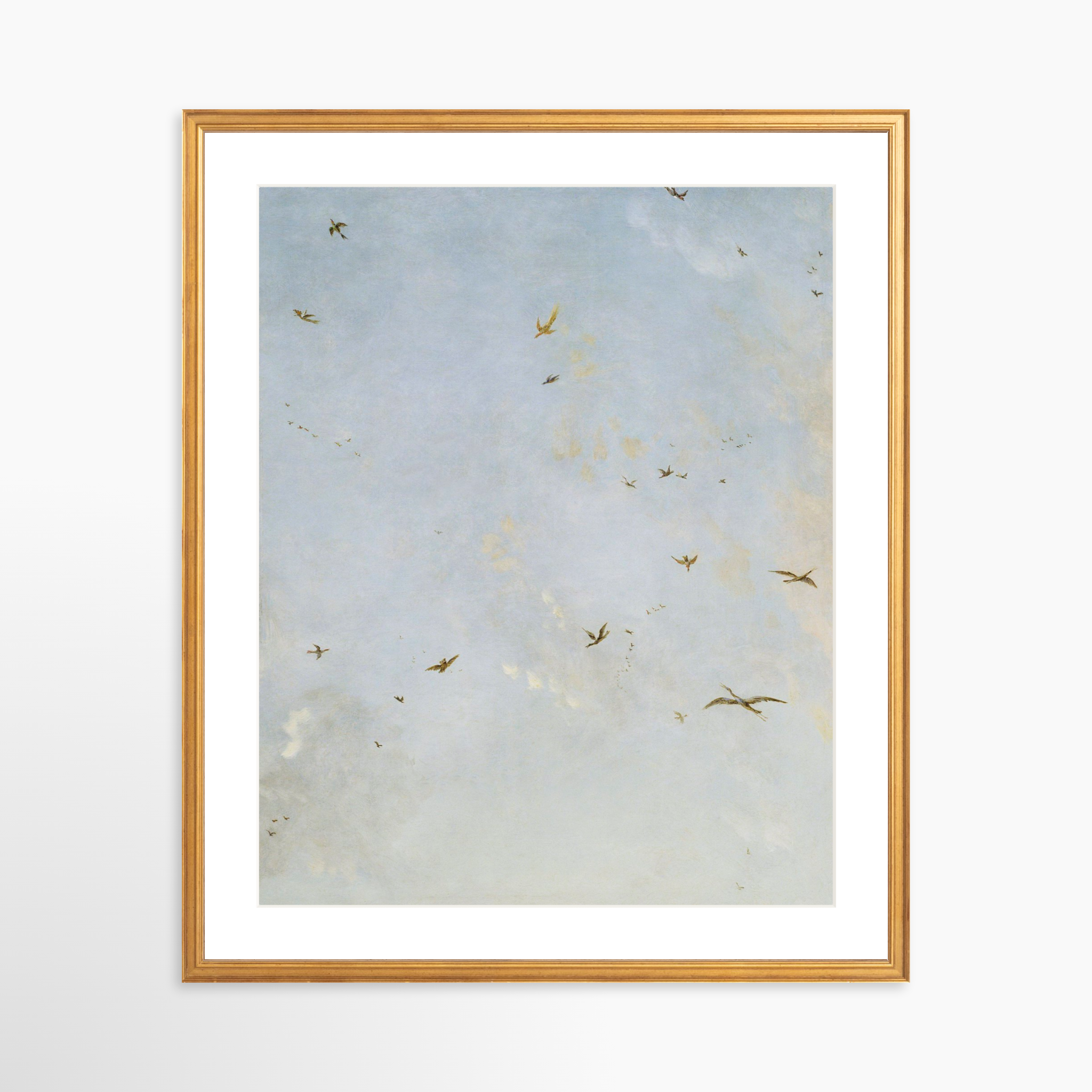 20x25 / Certificate Gold Frame + White Mat