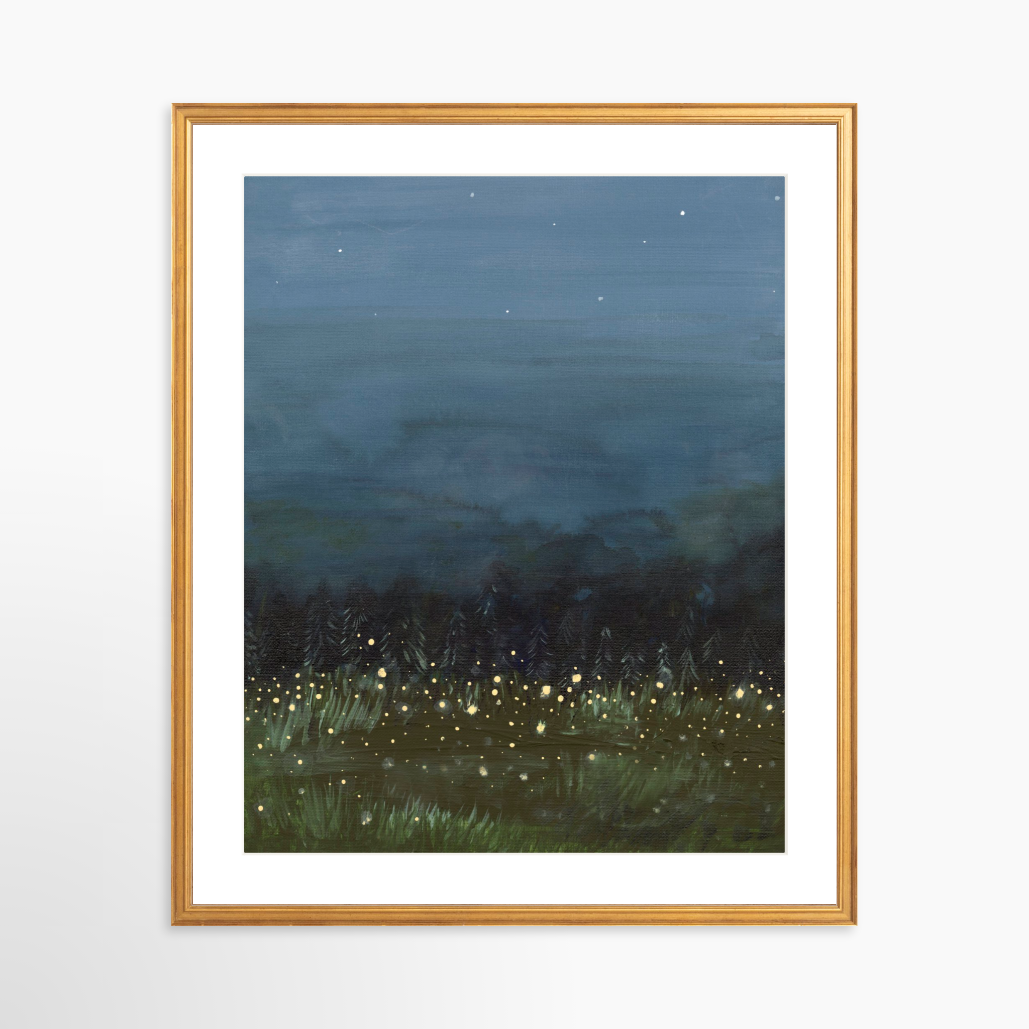 20x25 / Certificate Gold Frame + White Mat