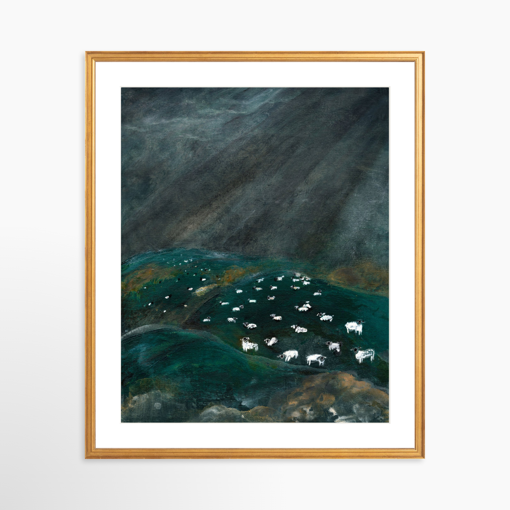 20x25 / Certificate Gold Frame + White Mat