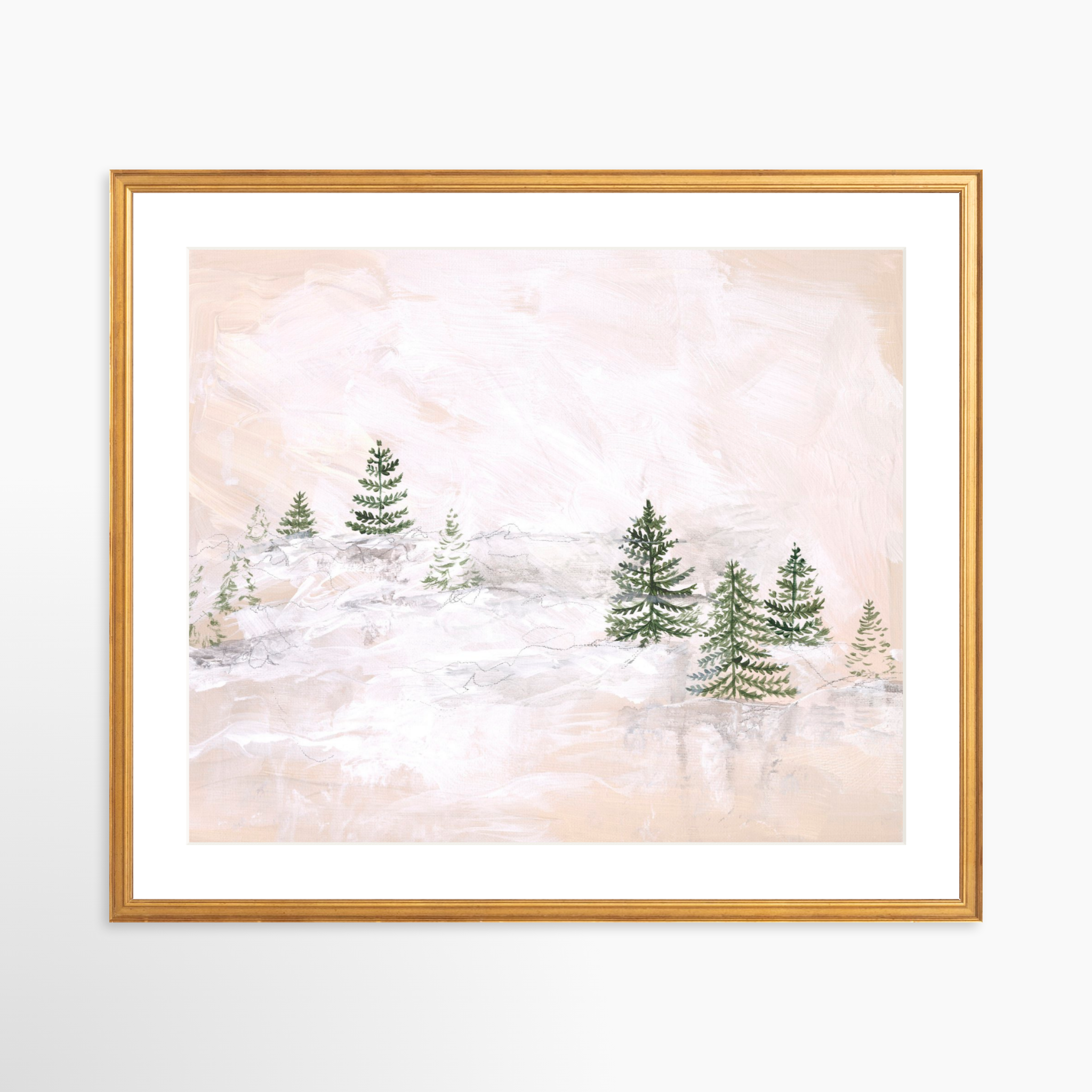 25x20 / Certificate Gold Frame + White Mat