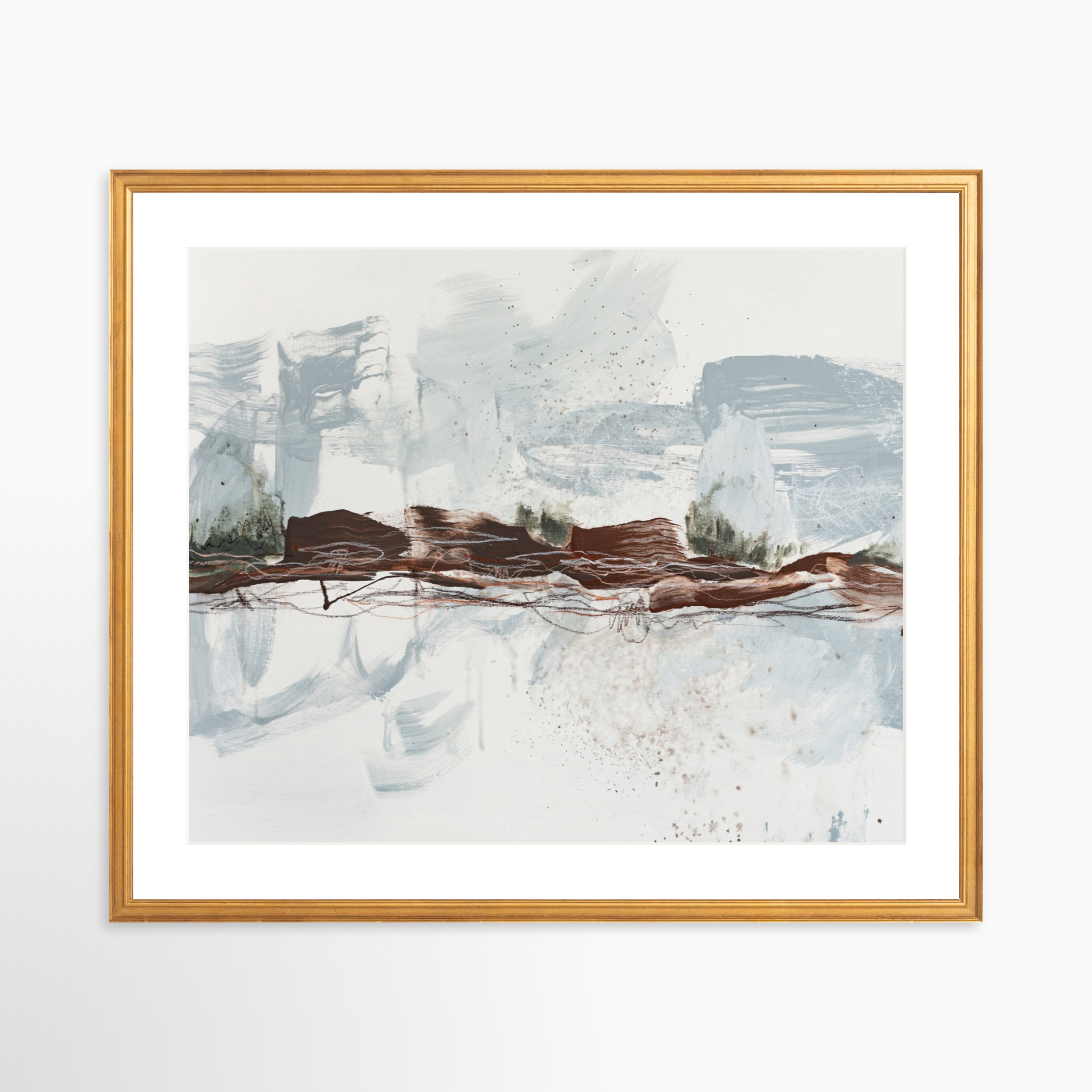 25x20 / Certificate Gold Frame + White Mat