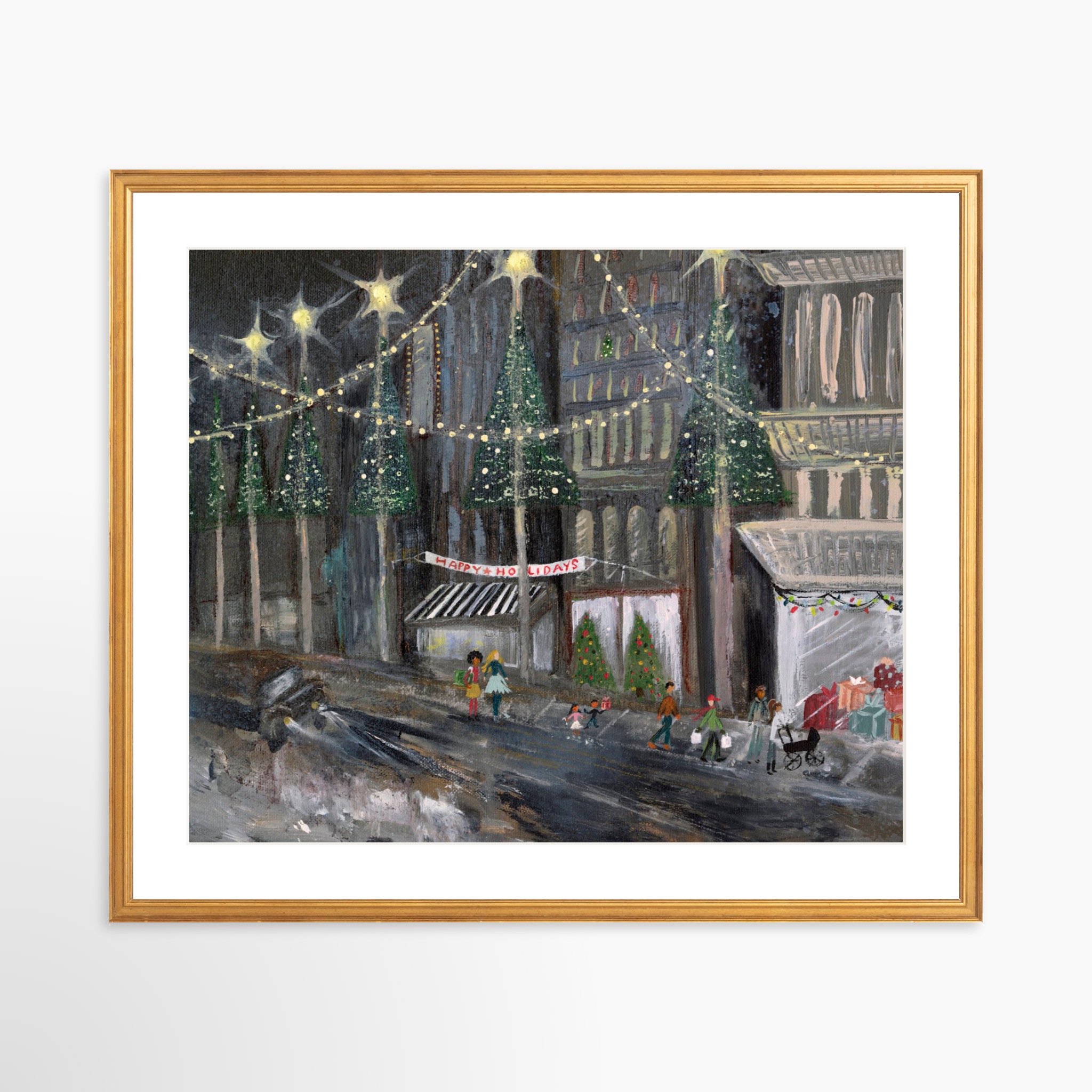 25x20 / Certificate Gold Frame + White Mat