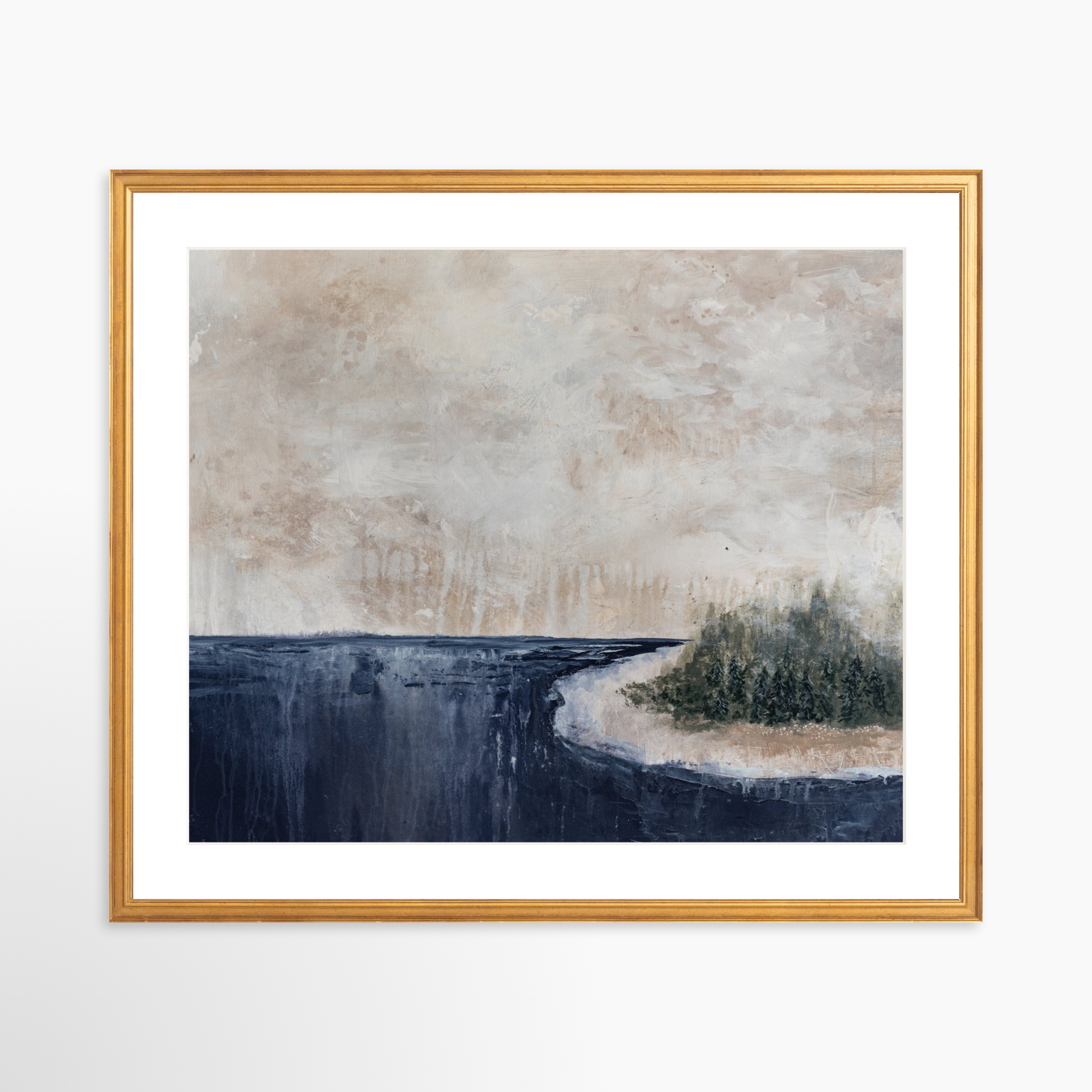 25x20 / Certificate Gold Frame + White Mat