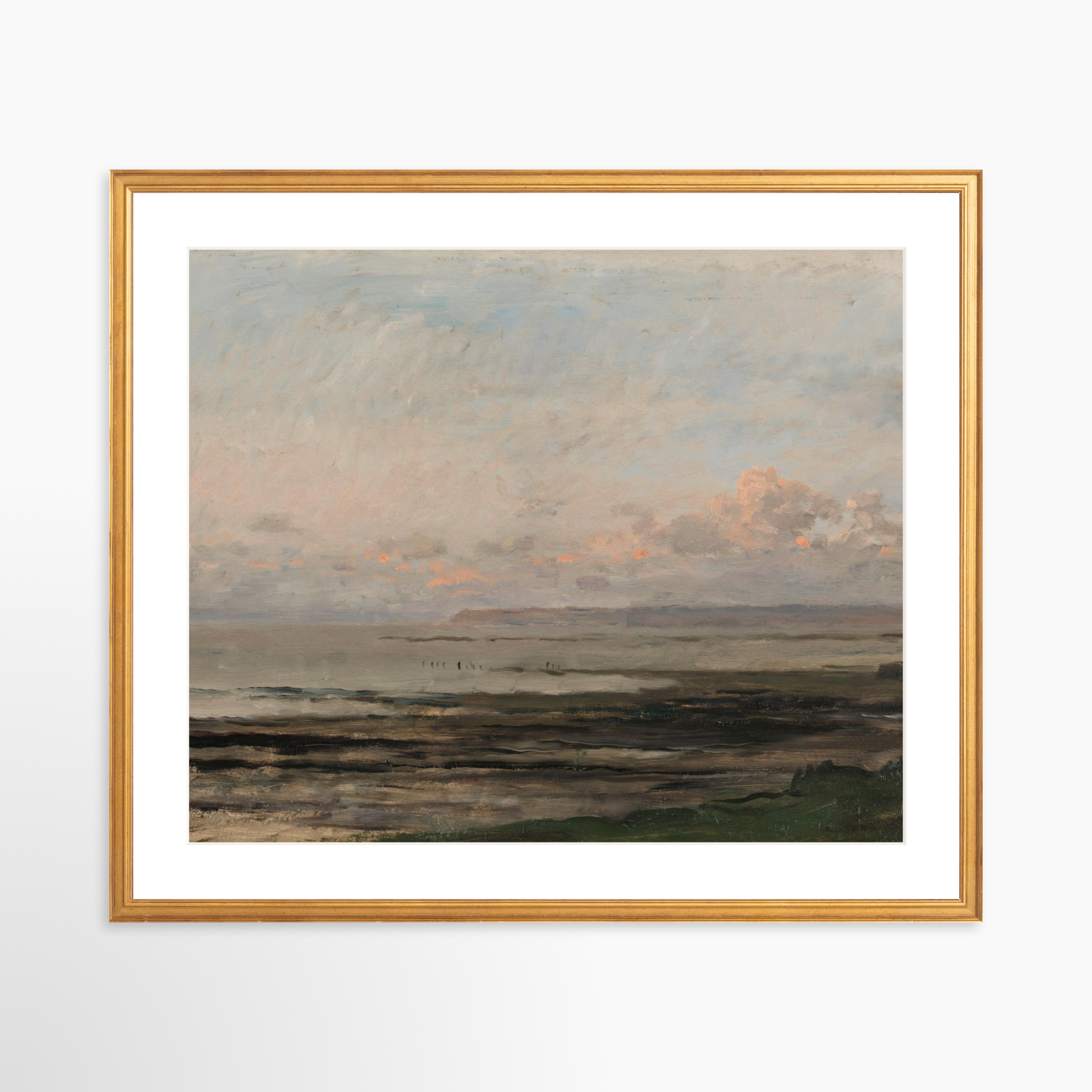 25x20 / Certificate Gold Frame + White Mat