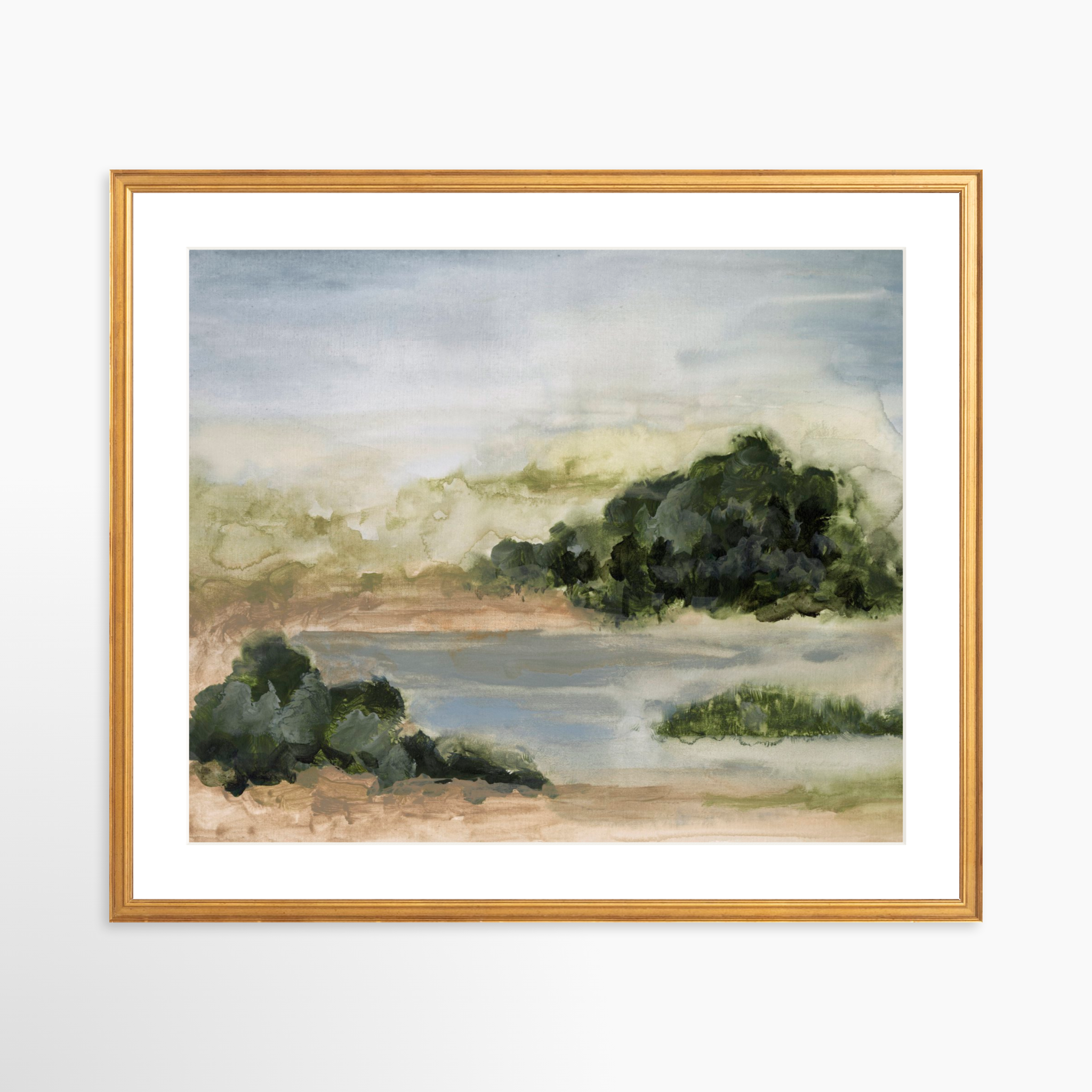 25x20 / Certificate Gold Frame + White Mat