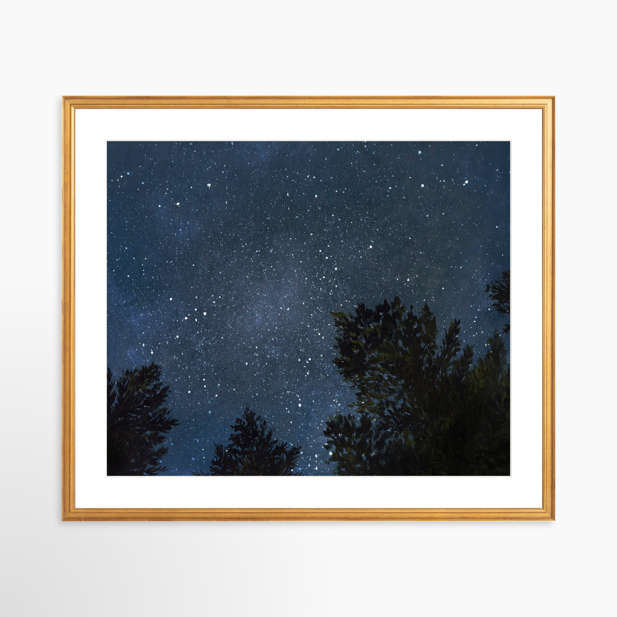 25x20 / Certificate Gold Frame + White Mat