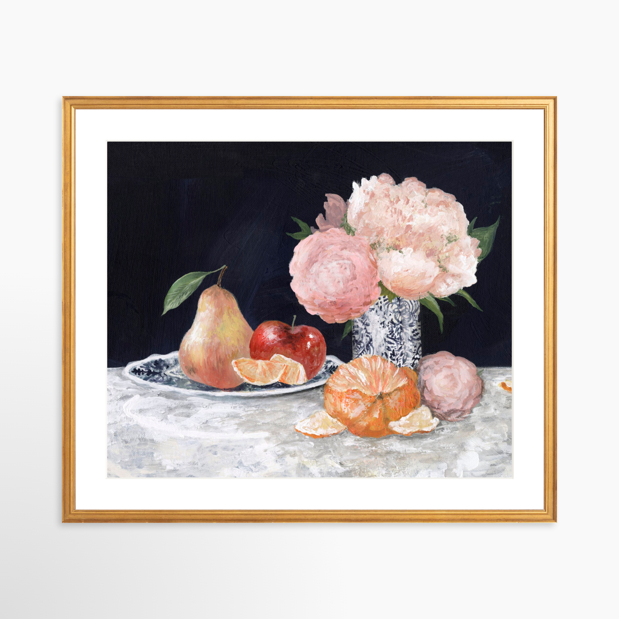 25x20 / Certificate Gold Frame + White Mat