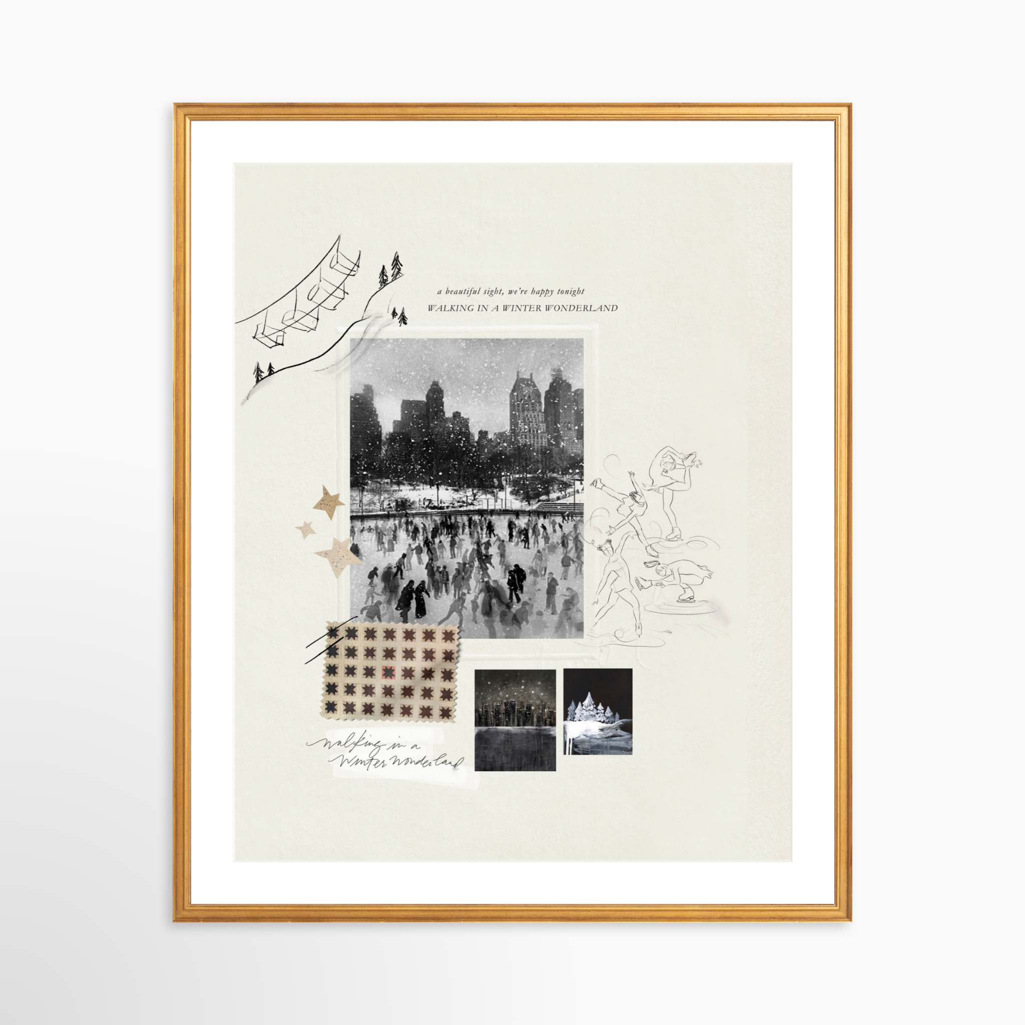 24x30 / Certificate Gold Frame + White Mat