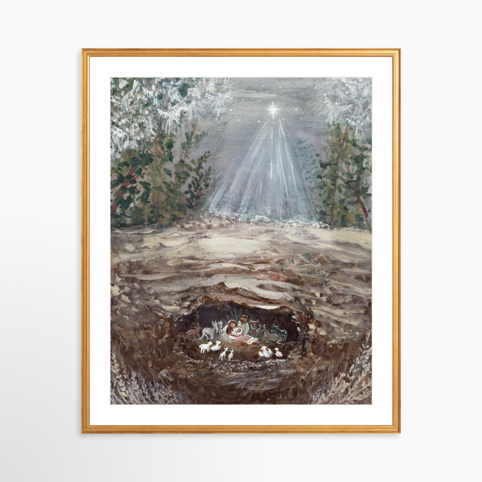 24x30 / Certificate Gold Frame + White Mat