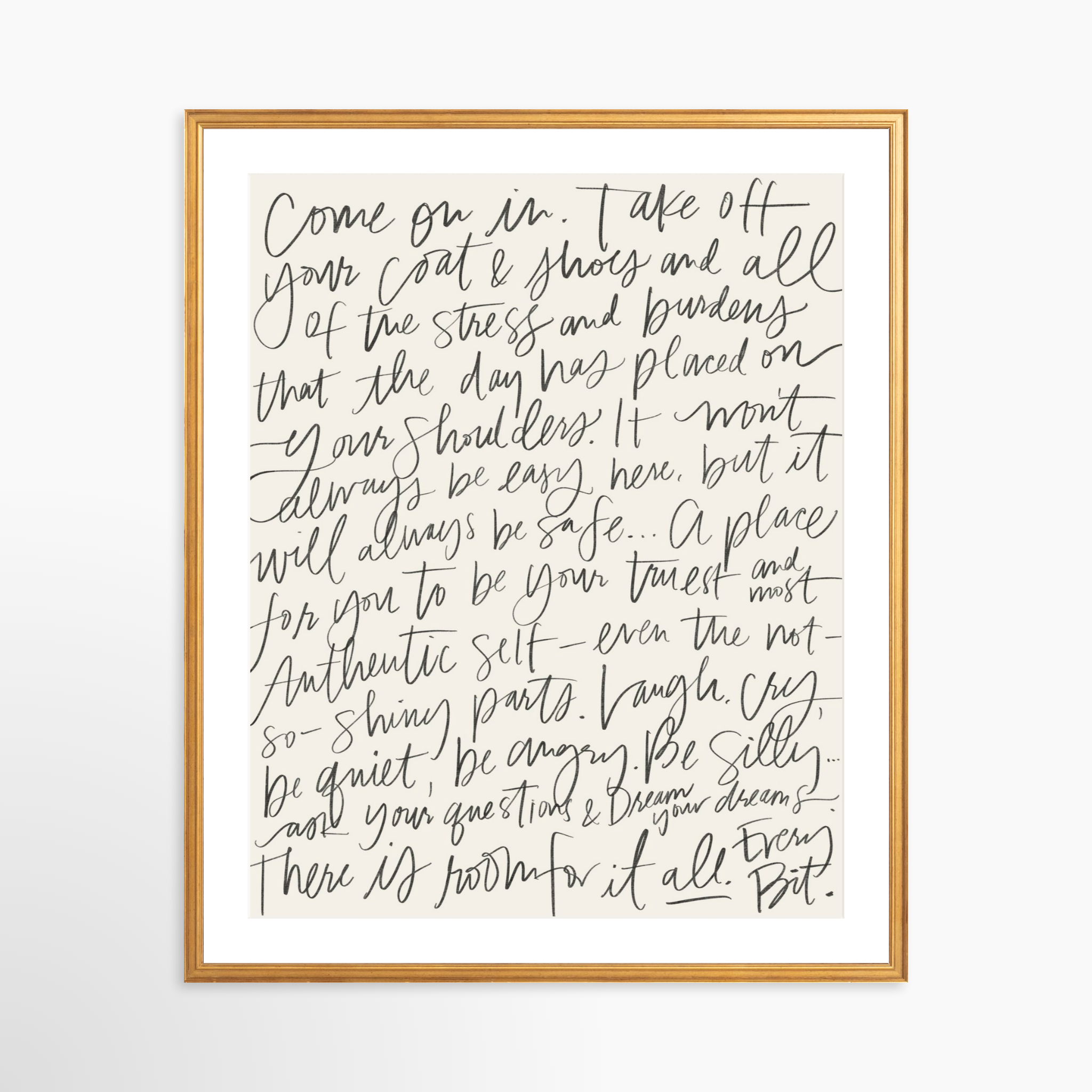 24x30 / Certificate Gold Frame + White Mat