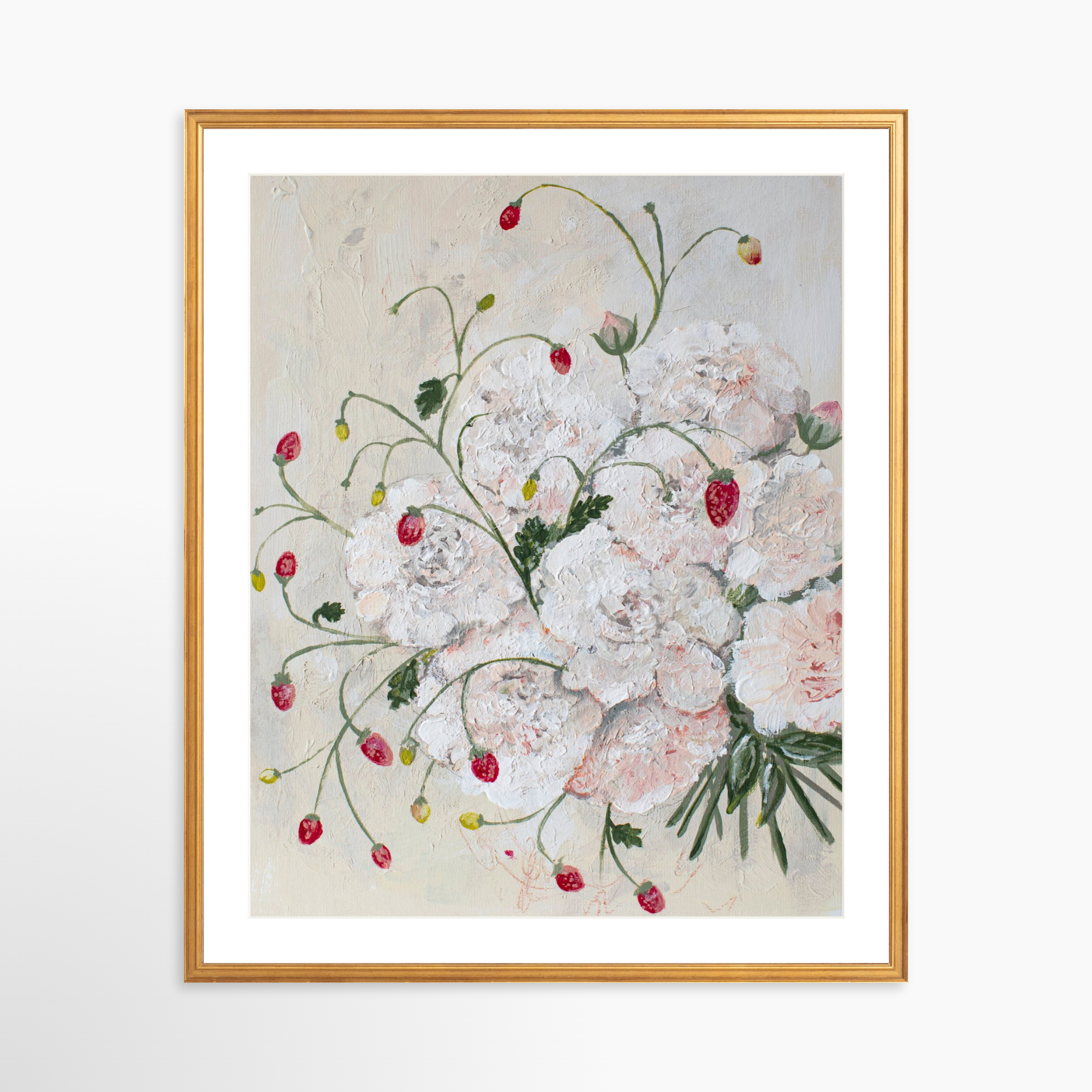 24x30 / Certificate Gold Frame + White Mat