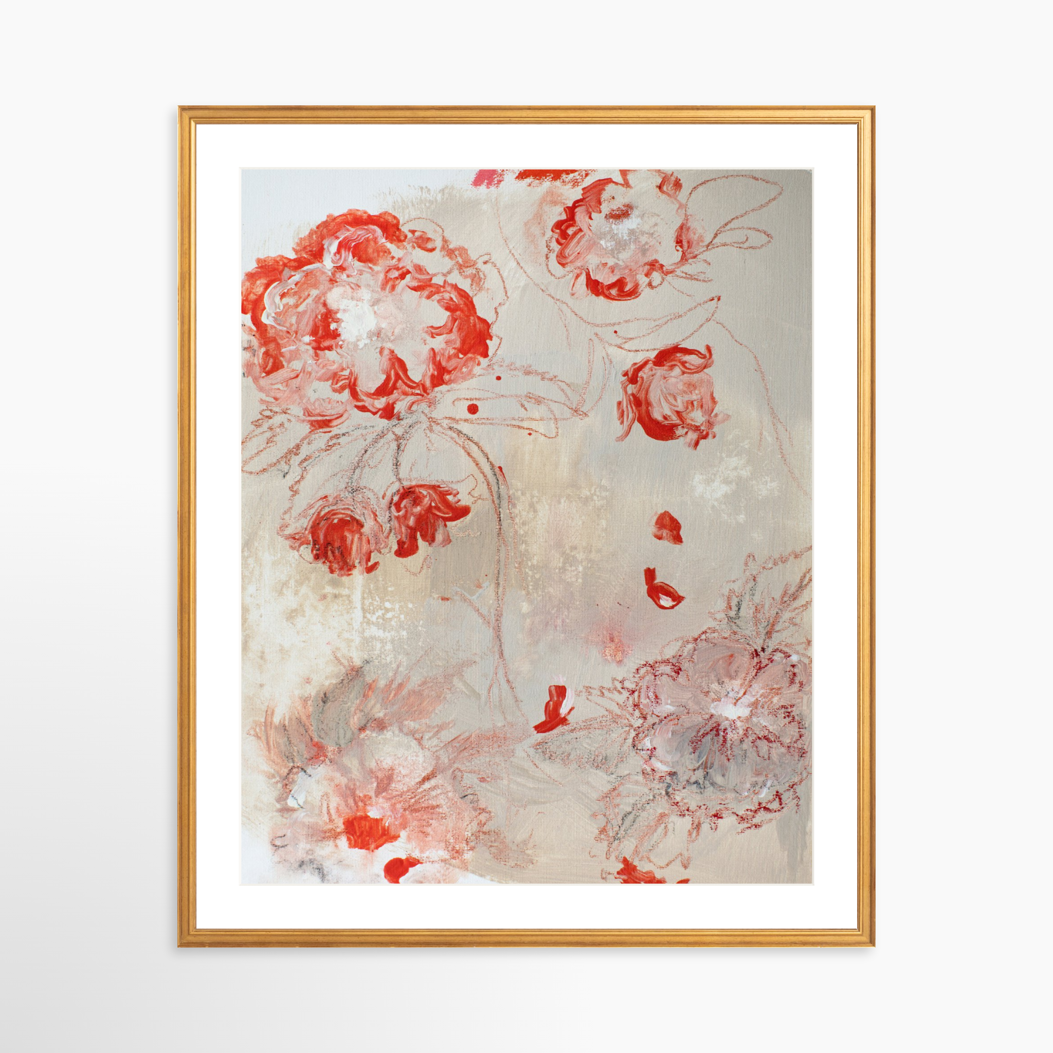 24x30 / Certificate Gold Frame + White Mat