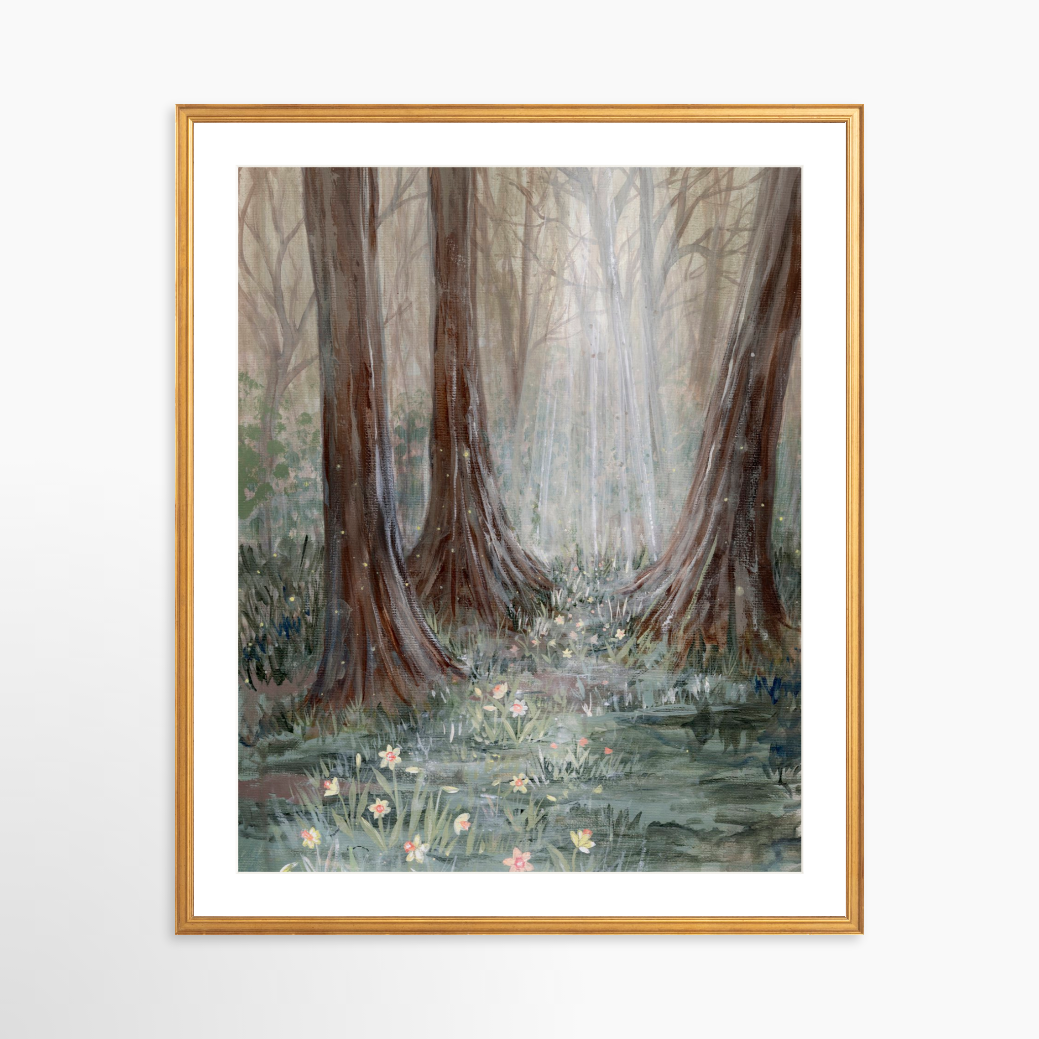 24x30 / Certificate Gold Frame + White Mat