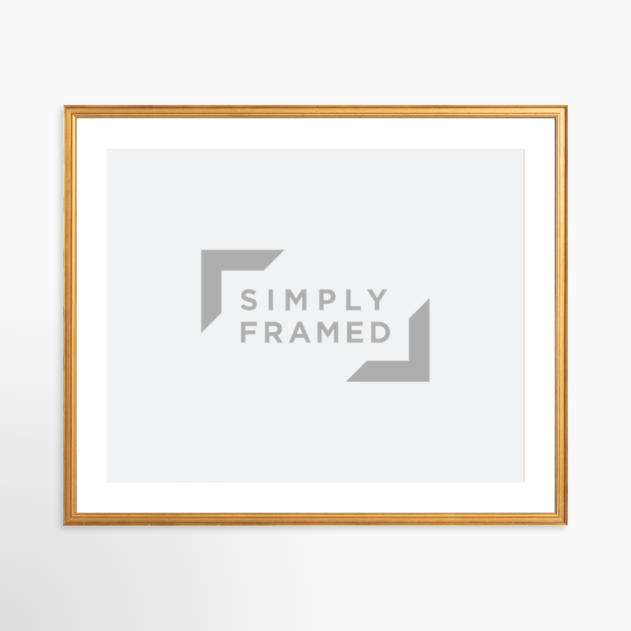 25x20 / Certificate Gold Frame + White Mat