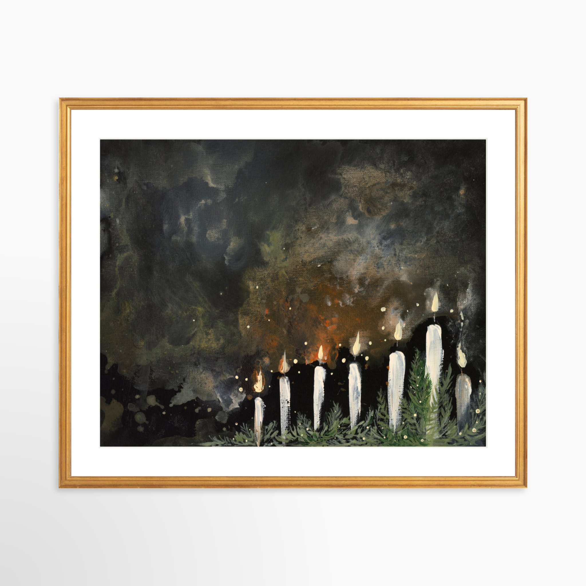 25x20 / Certificate Gold Frame + White Mat