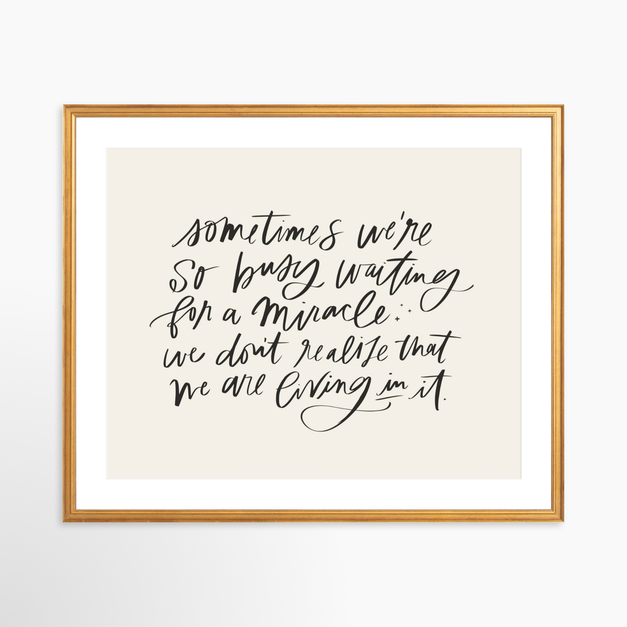 25x20 / Certificate Gold Frame + White Mat