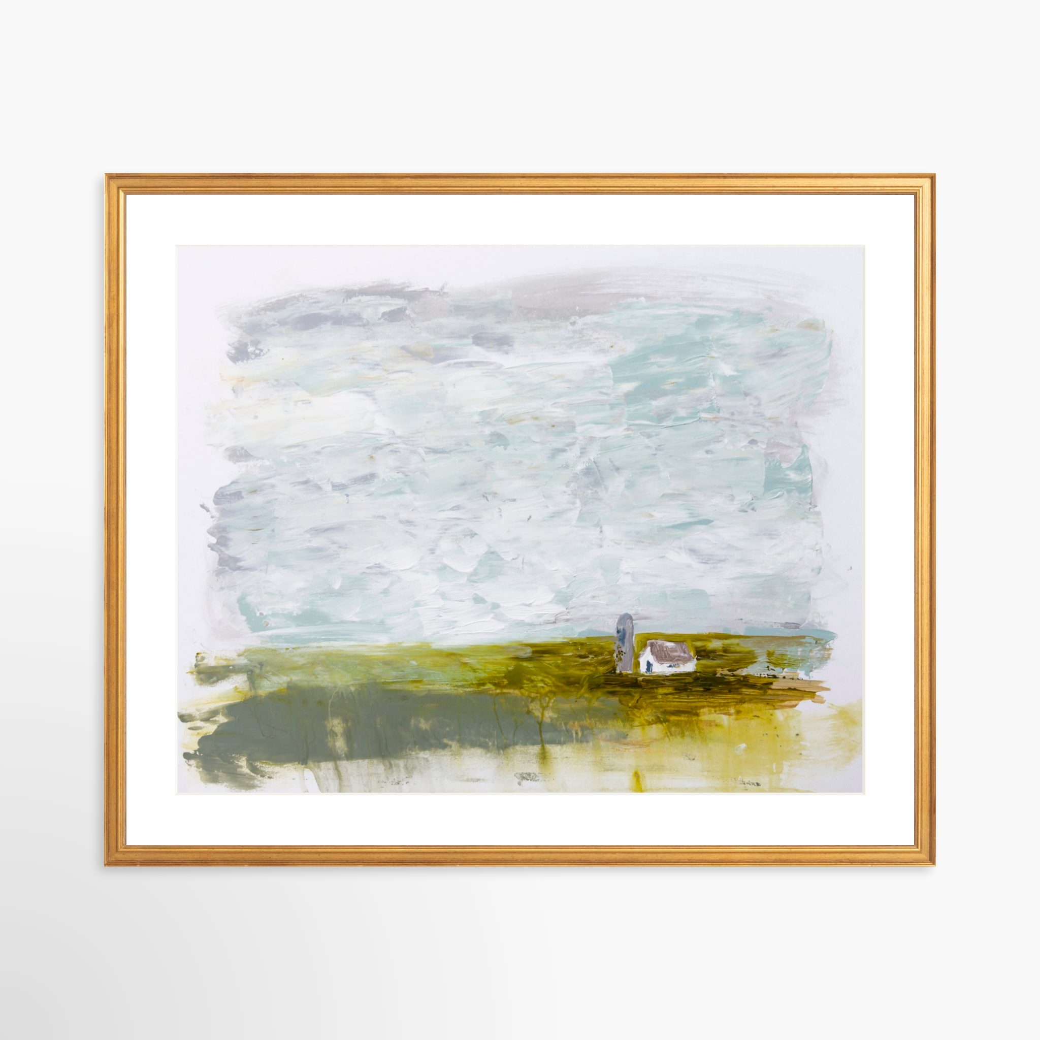 25x20 / Certificate Gold Frame + White Mat