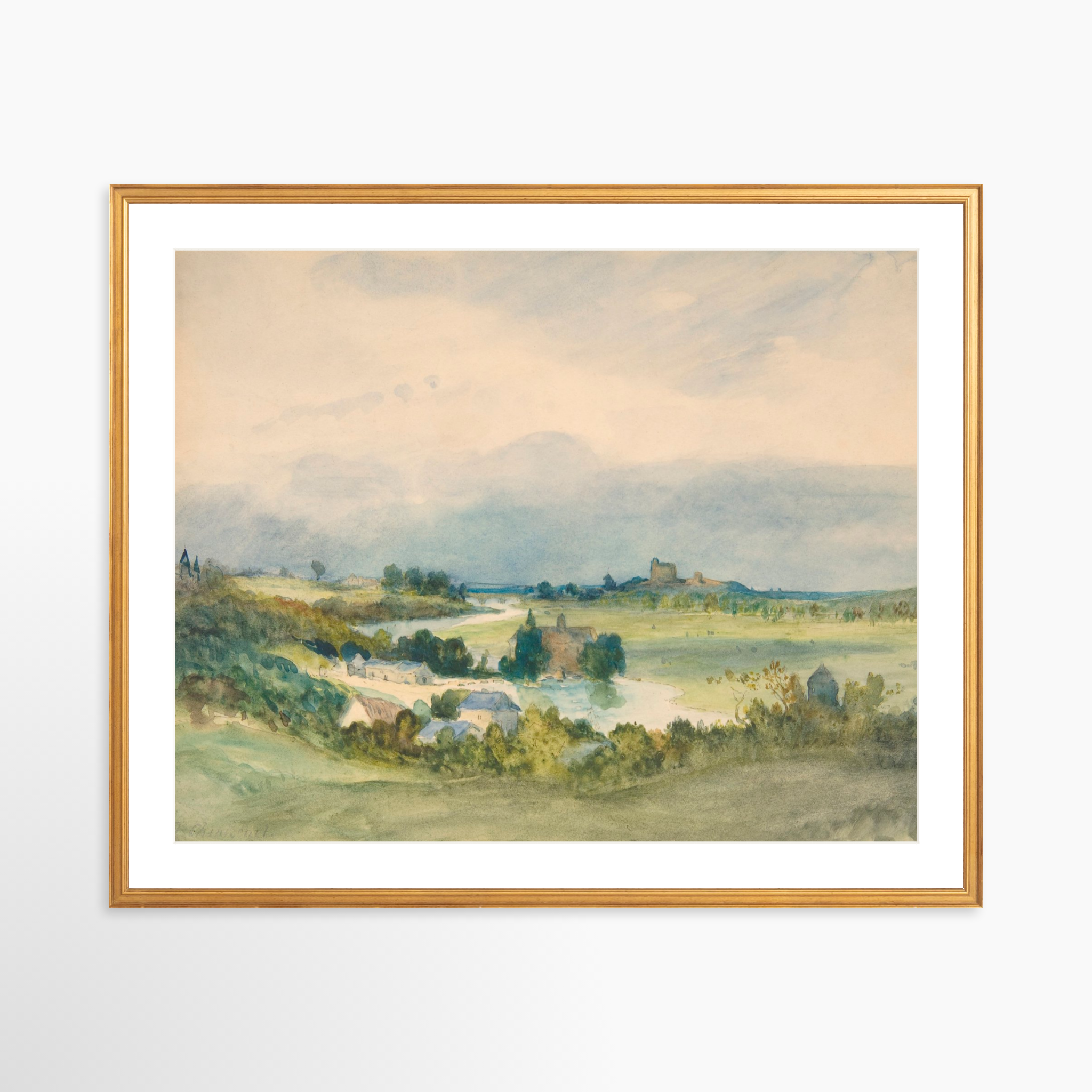 30x24 / Certificate Gold Frame + White Mat