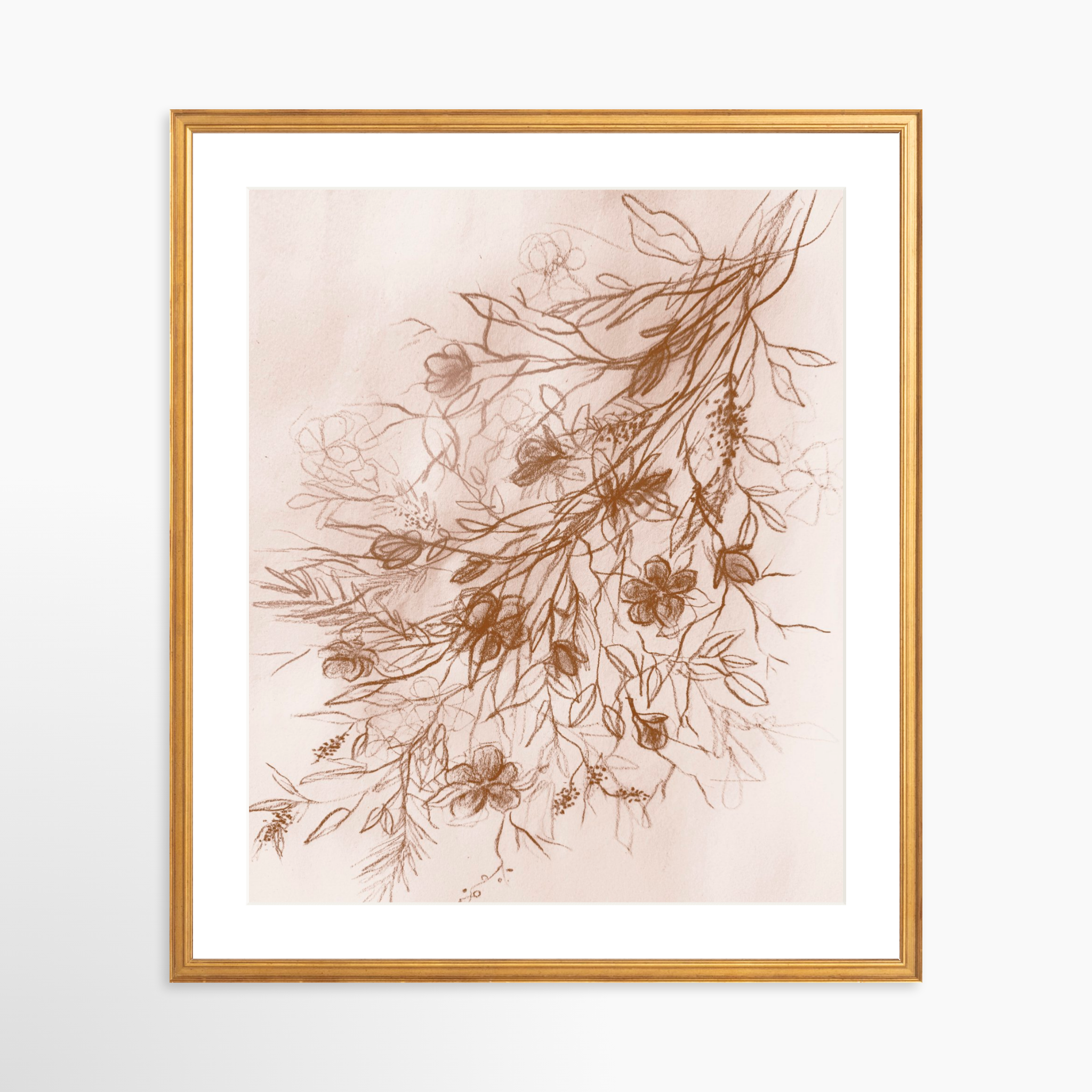 20x24 / Certificate Gold Frame + White Mat