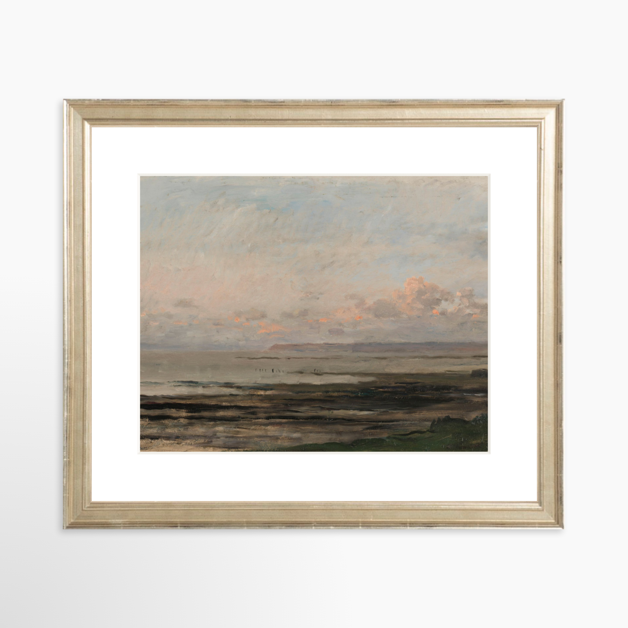 10x8 / Certificate Silver Frame + White Mat