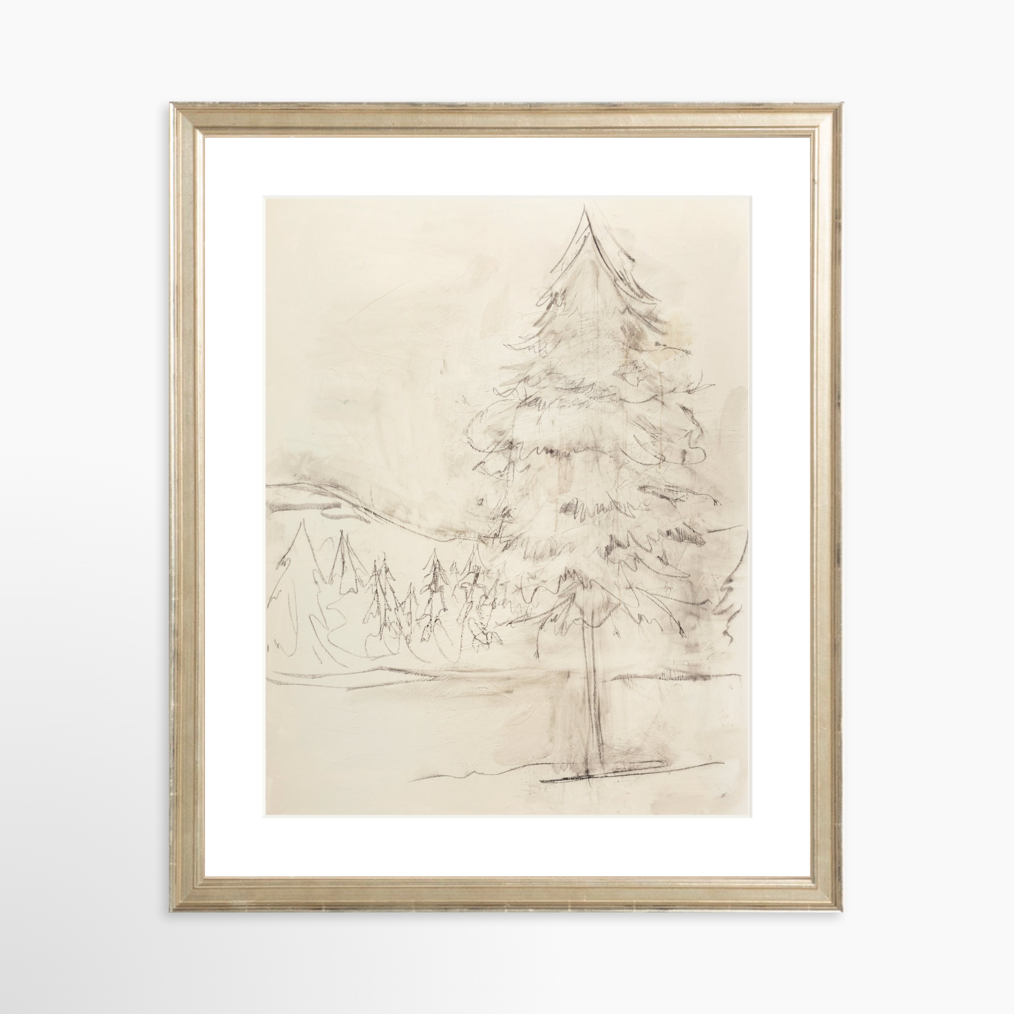 11x14 / Certificate Silver Frame + White Mat