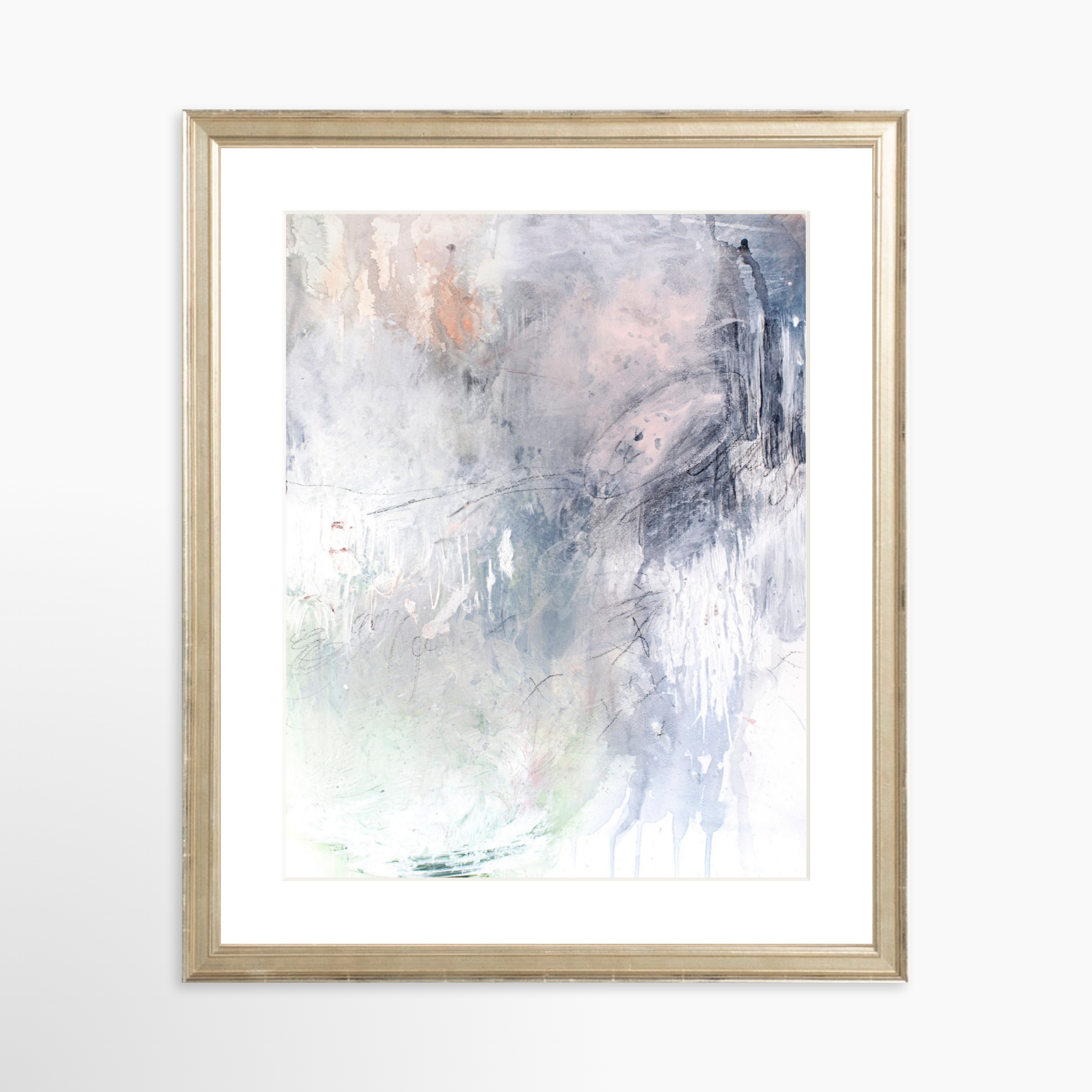 11x14 / Certificate Silver Frame + White Mat