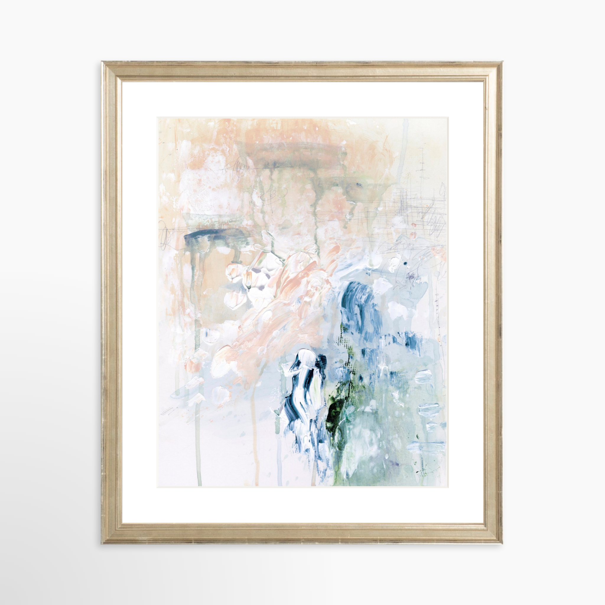 11x14 / Certificate Silver Frame + White Mat