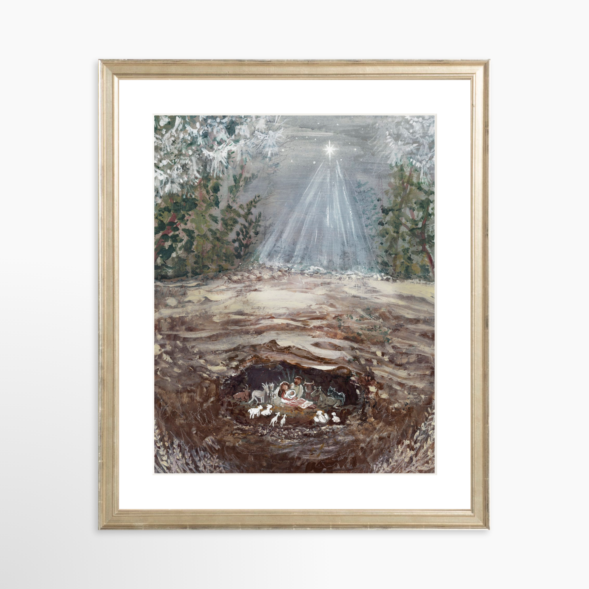 11x14 / Certificate Silver Frame + White Mat