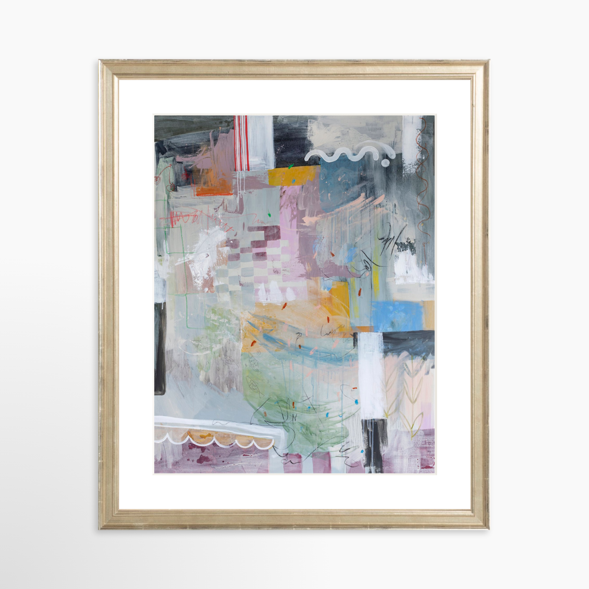 11x14 / Certificate Silver Frame + White Mat