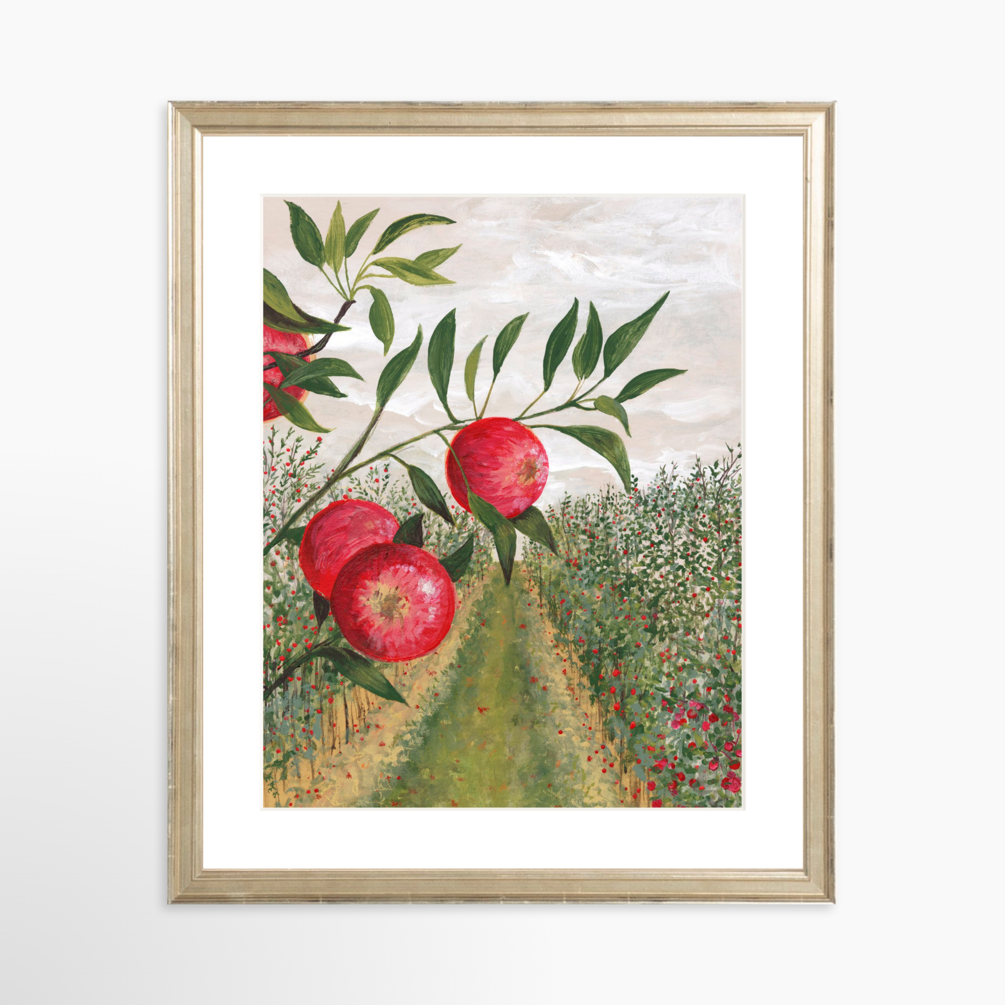 11x14 / Certificate Silver Frame + White Mat