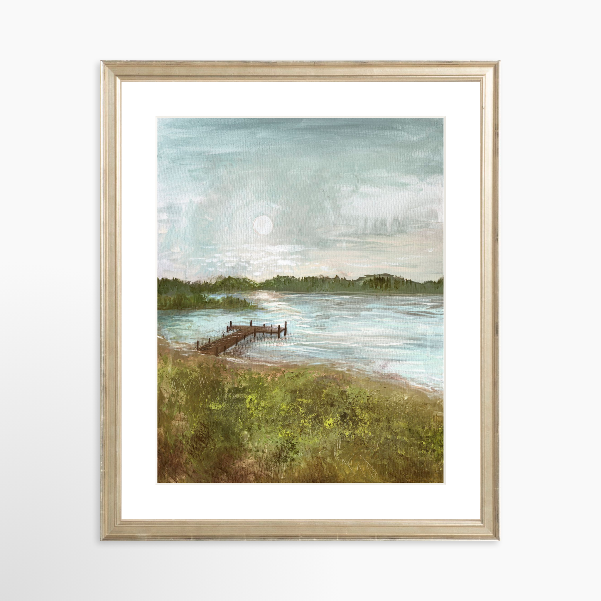 11x14 / Certificate Silver Frame + White Mat