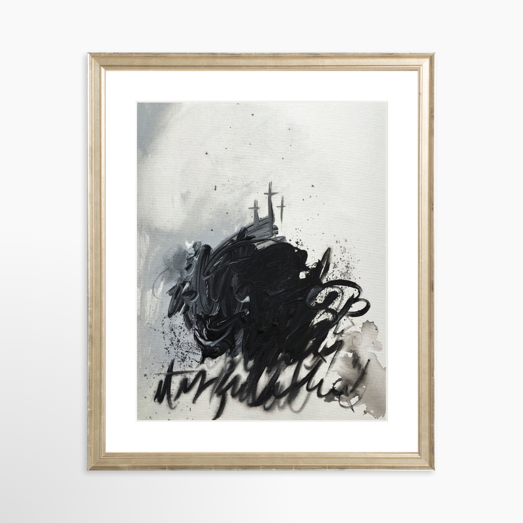 11x14 / Certificate Silver Frame + White Mat