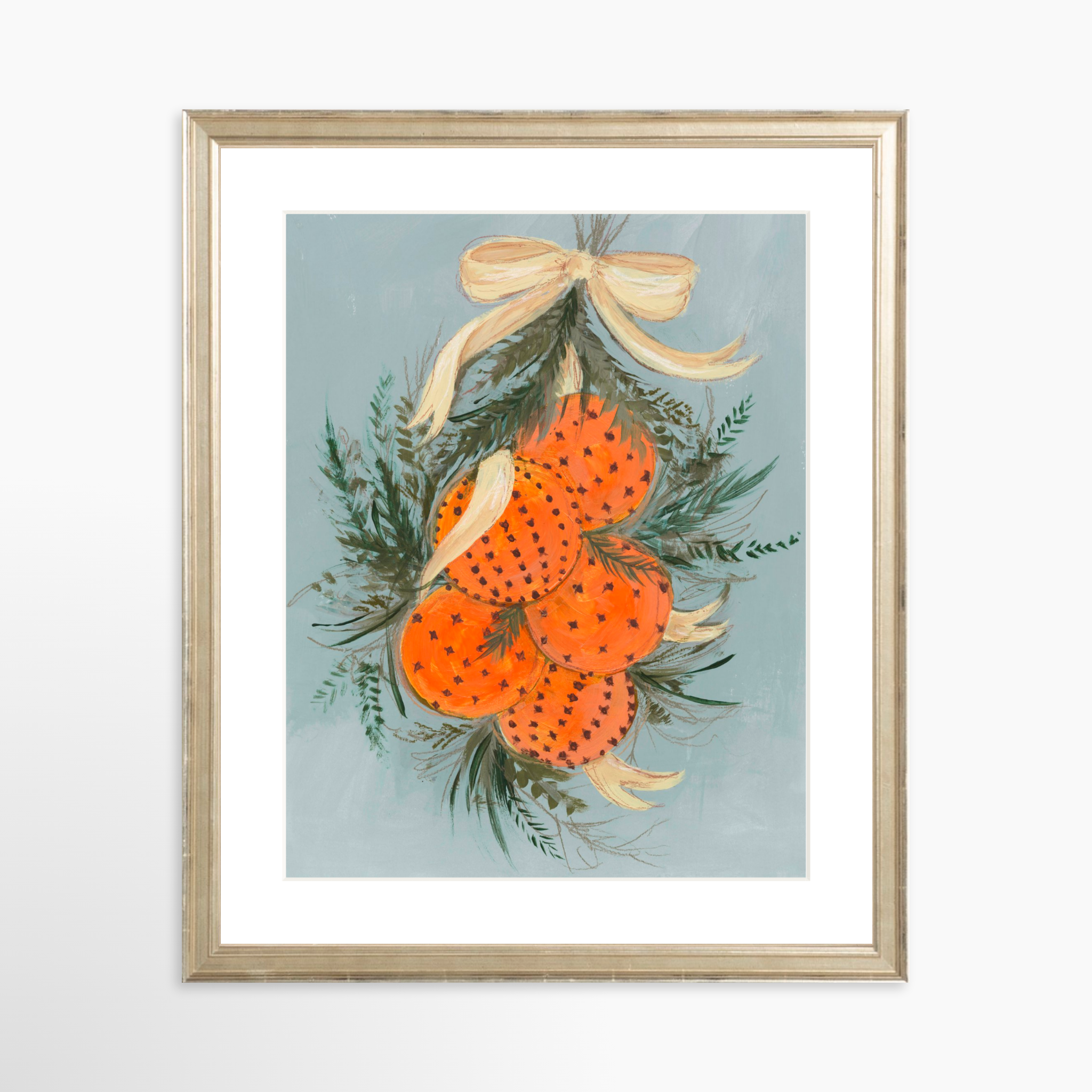 11x14 / Certificate Silver Frame + White Mat