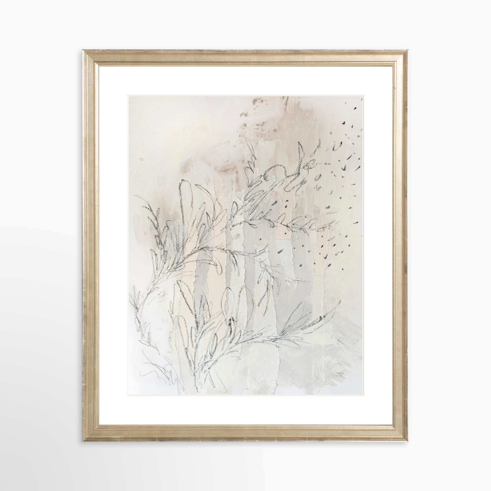 11x14 / Certificate Silver Frame + White Mat