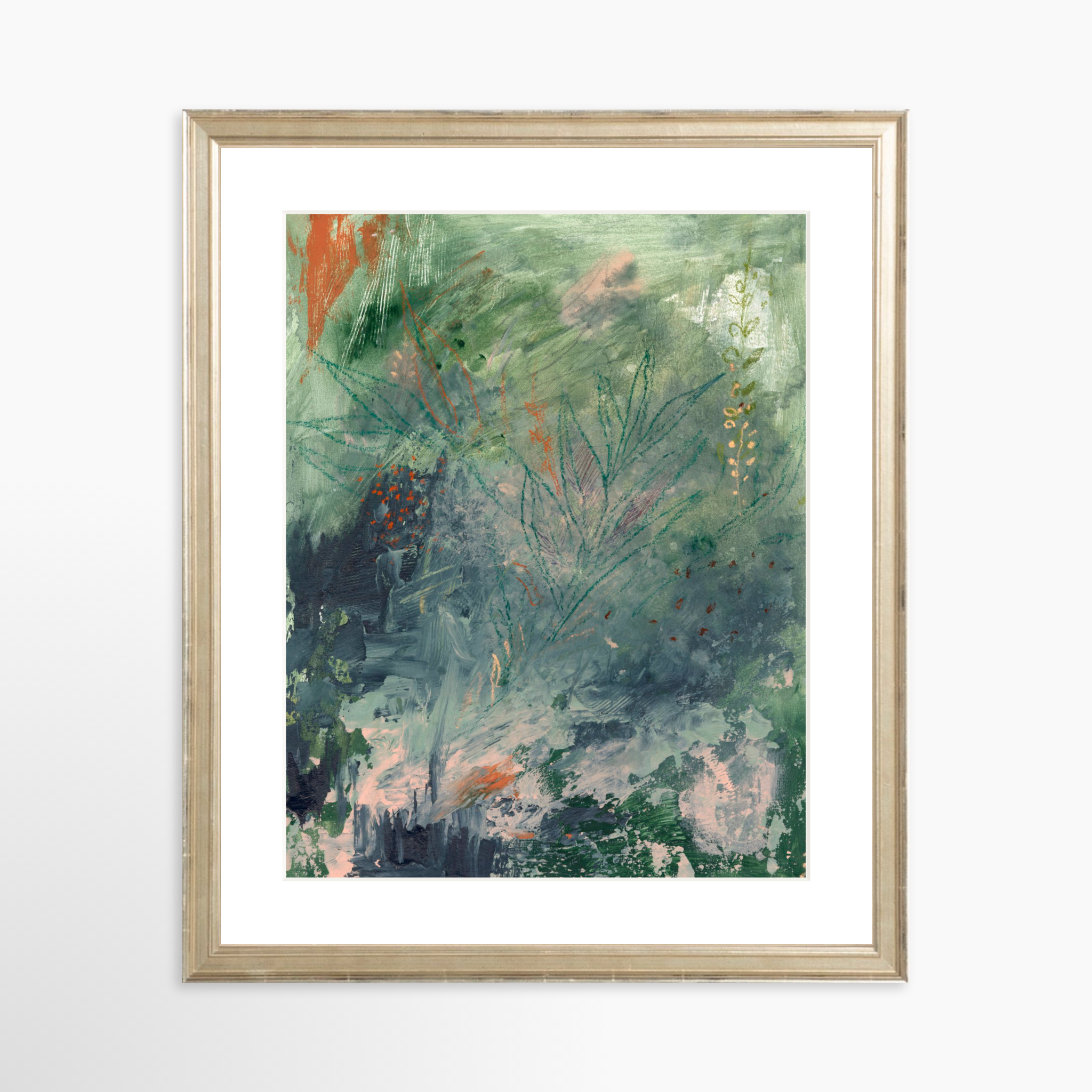 11x14 / Certificate Silver Frame + White Mat