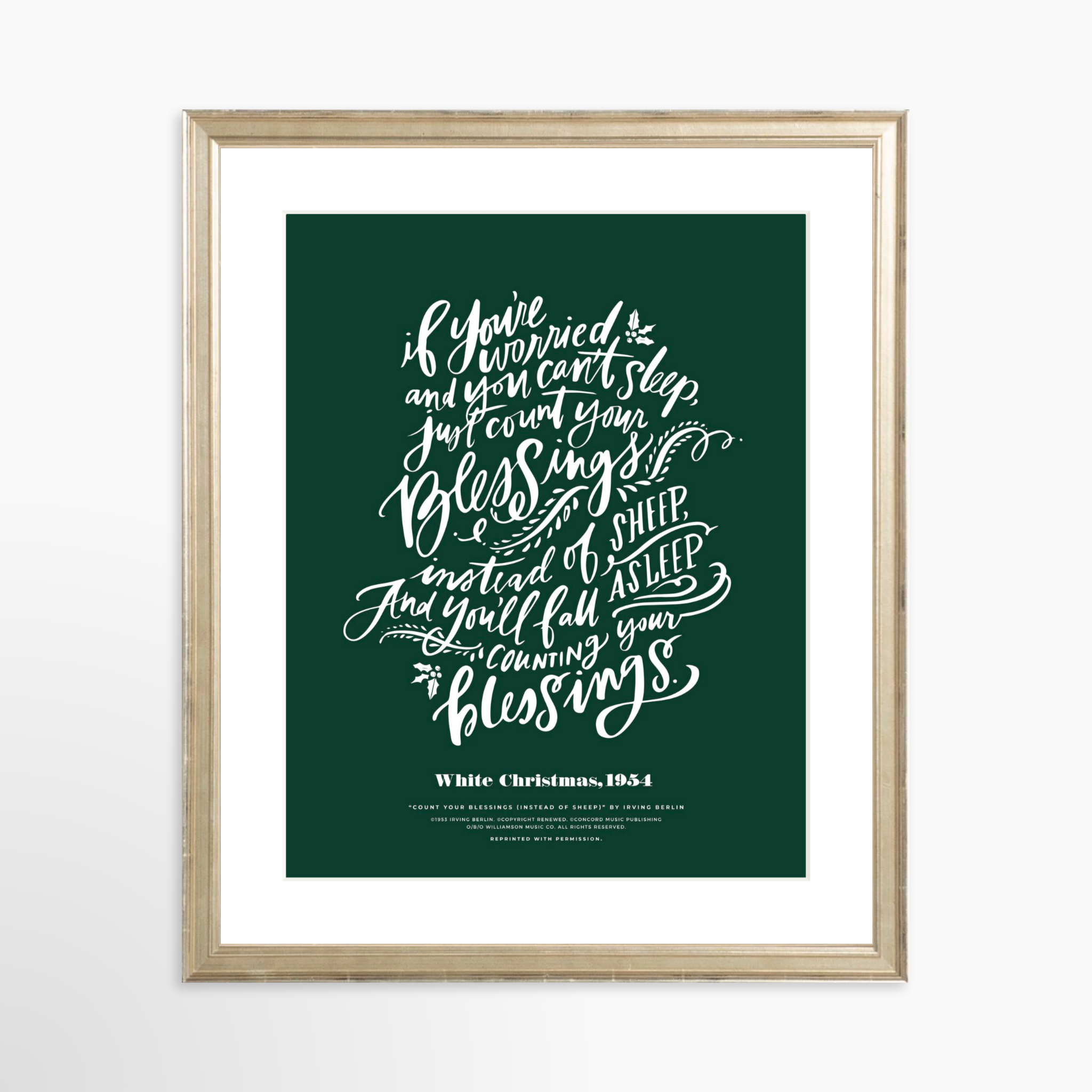 11x14 / Certificate Silver Frame + White Mat