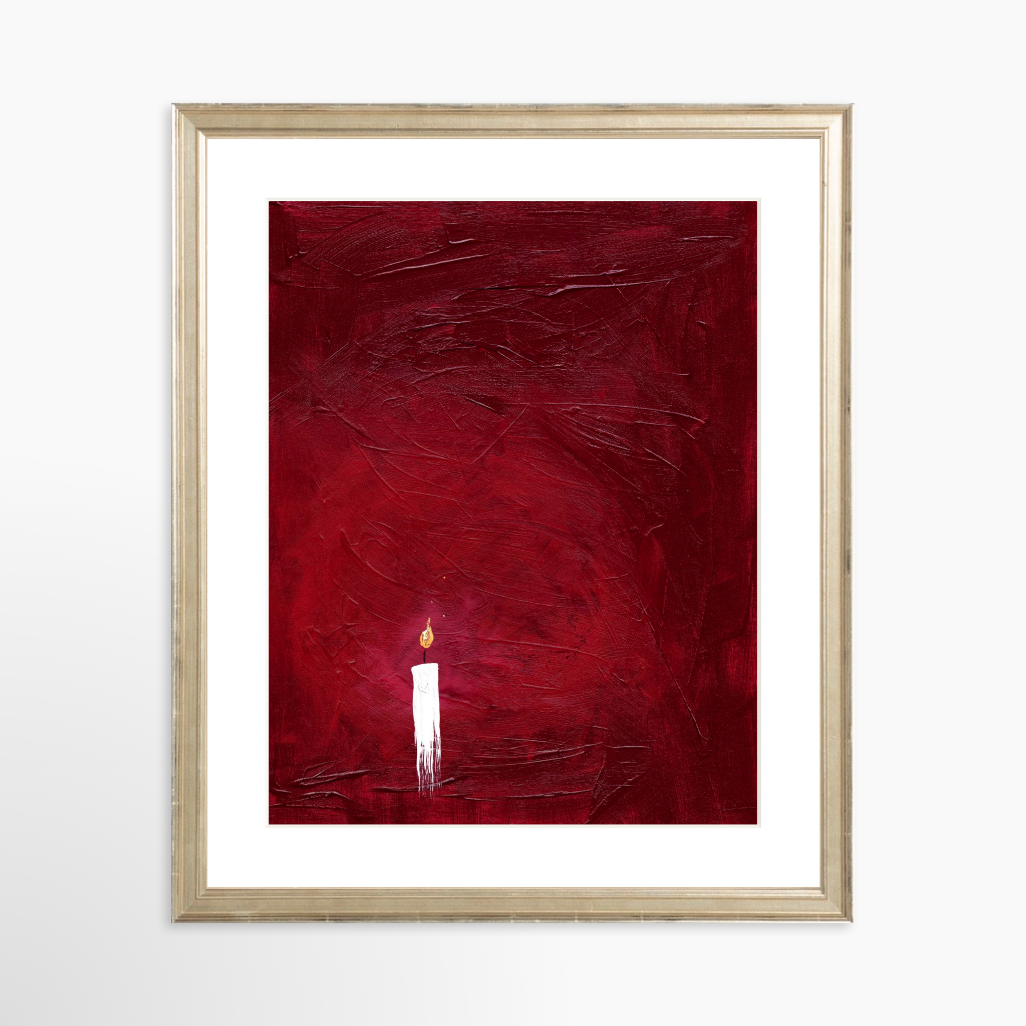 11x14 / Certificate Silver Frame + White Mat