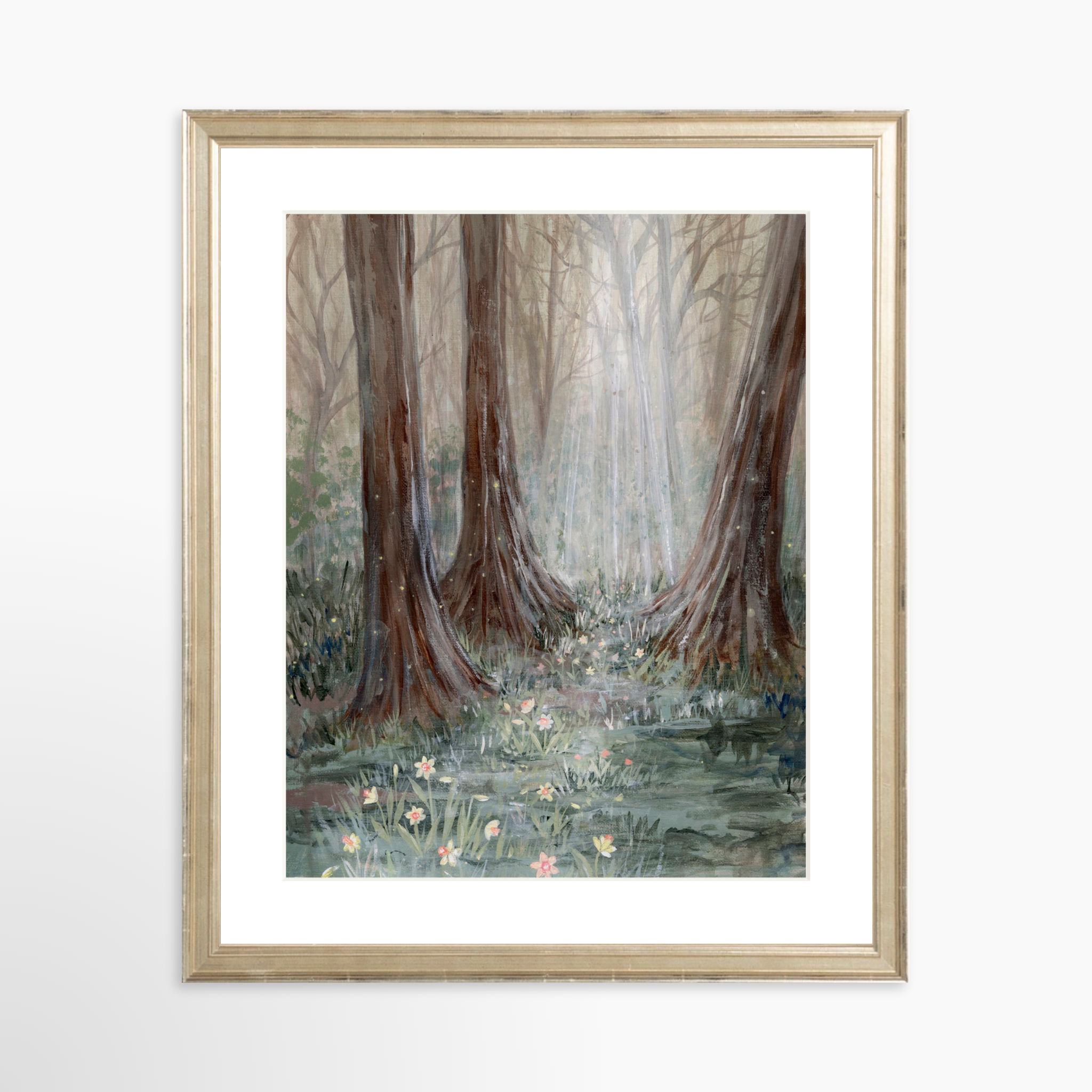 11x14 / Certificate Silver Frame + White Mat