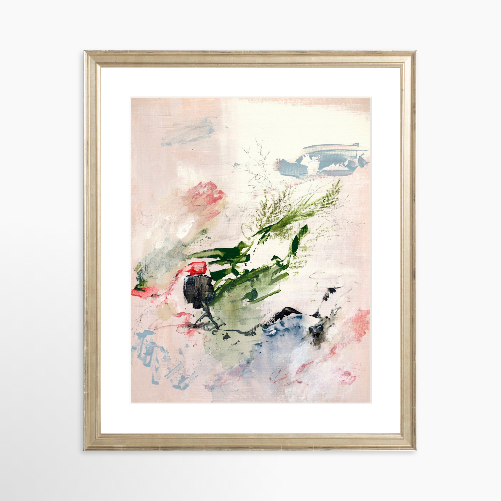 11x14 / Certificate Silver Frame + White Mat