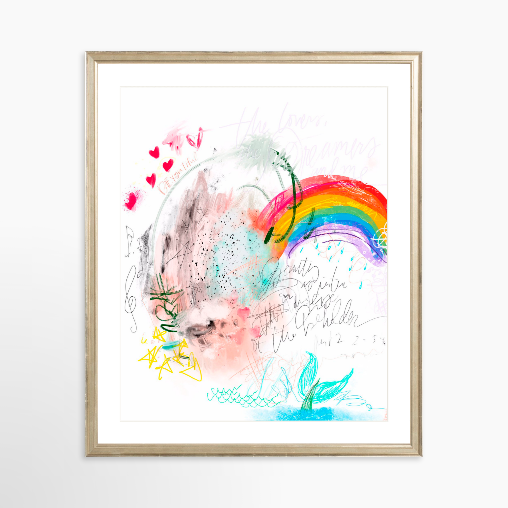 16x20 / Certificate Silver Frame + White Mat