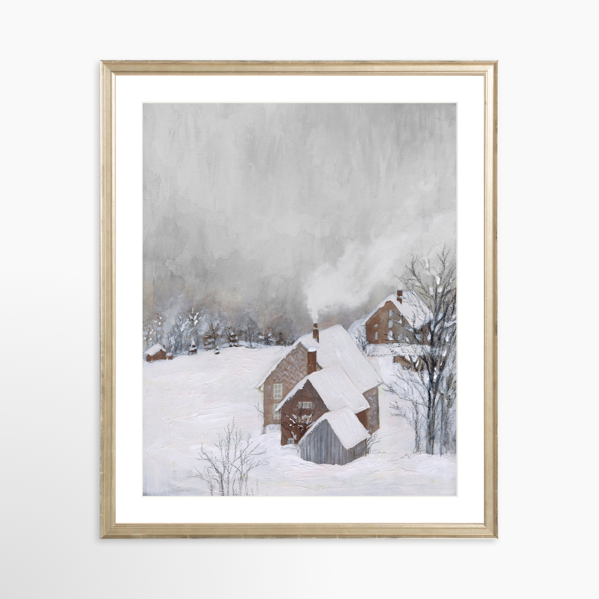 16x20 / Certificate Silver Frame + White Mat