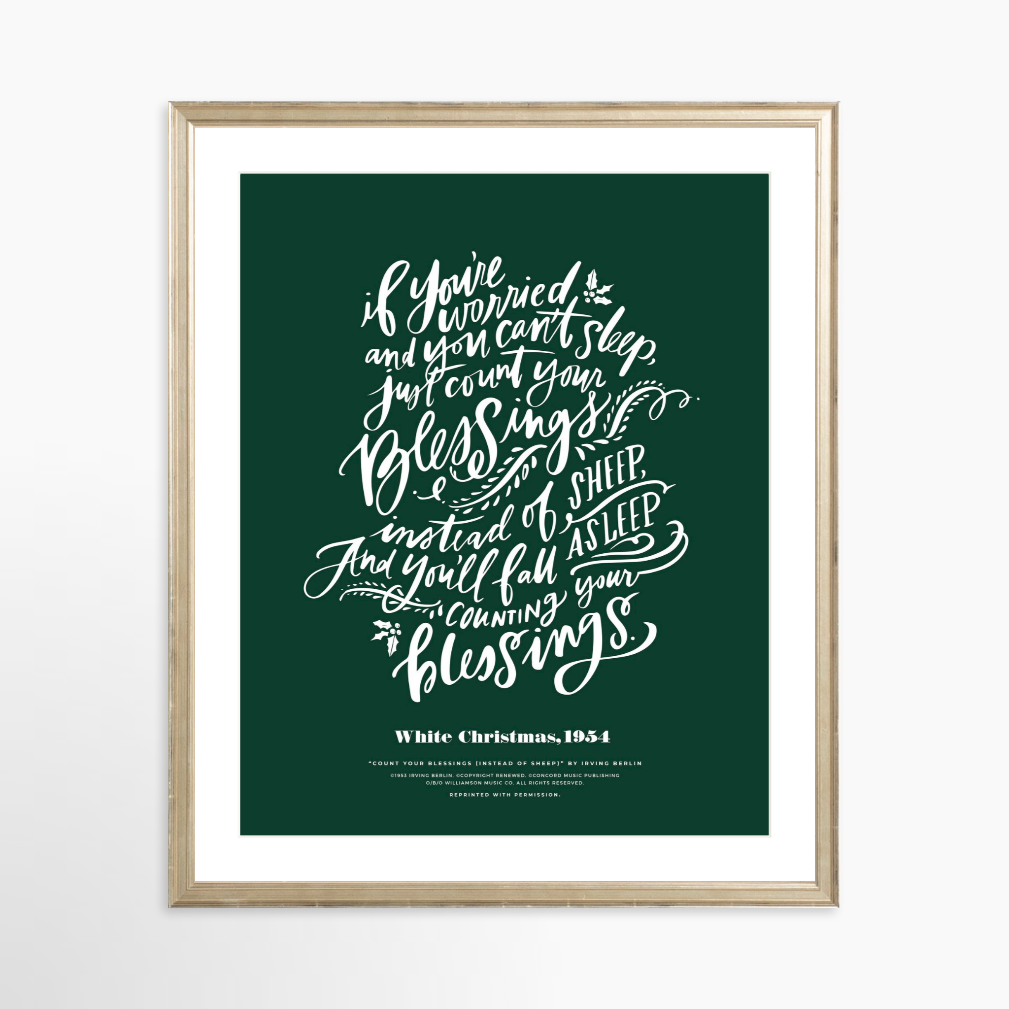 16x20 / Certificate Silver Frame + White Mat