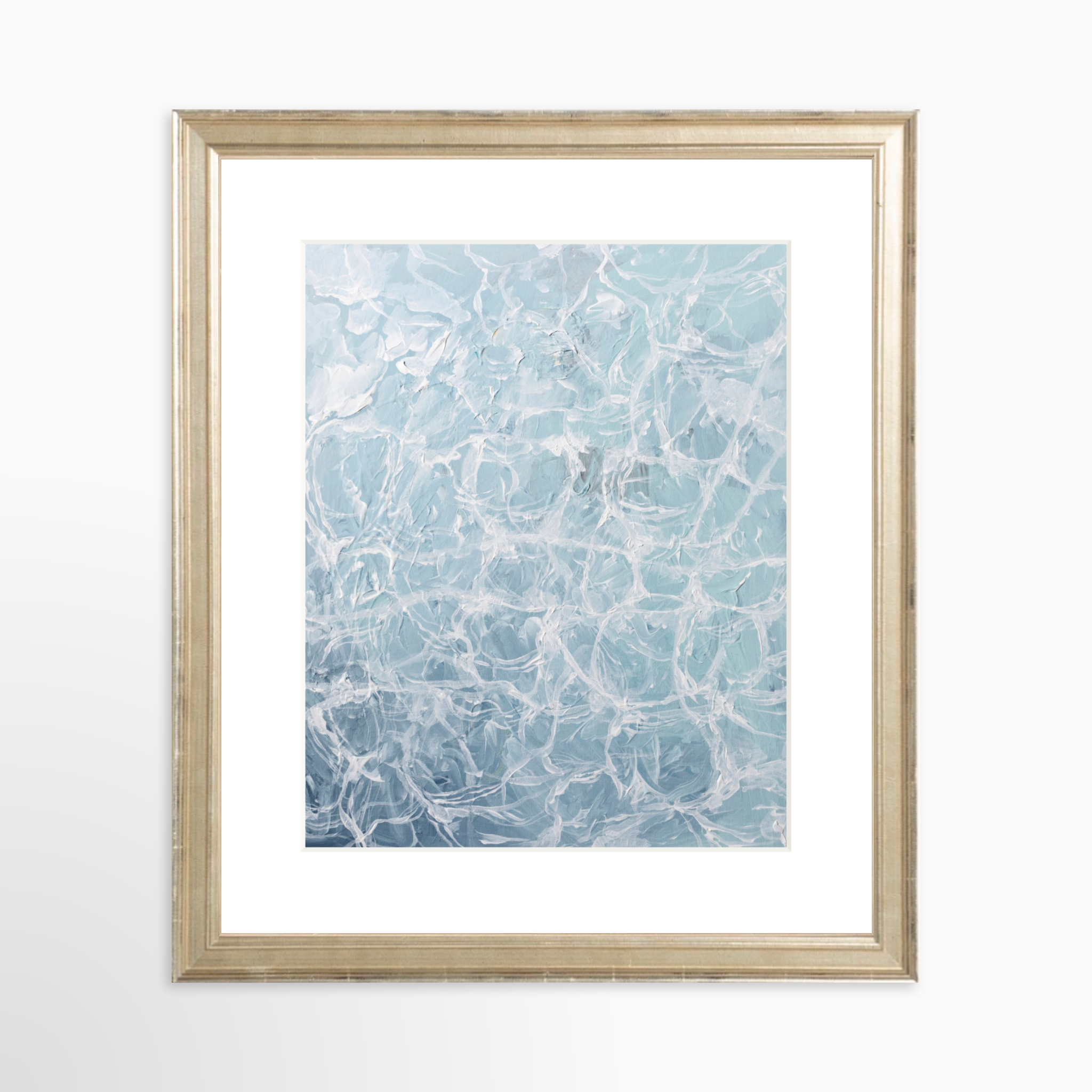 8x10 / Certificate Silver Frame + White Mat