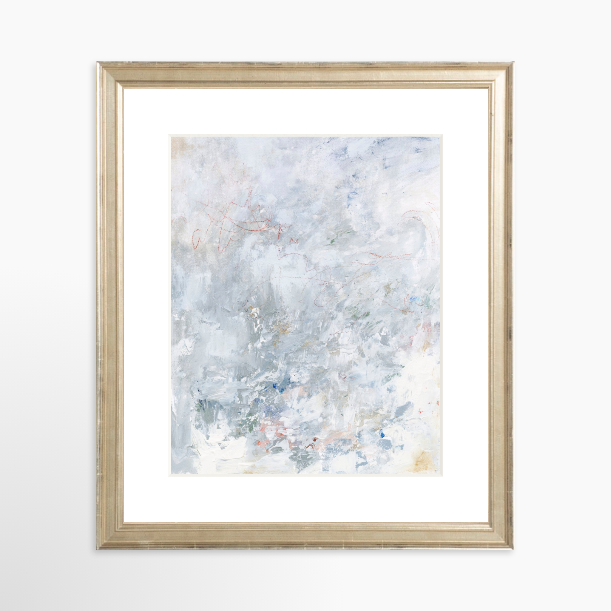 8x10 / Certificate Silver Frame + White Mat