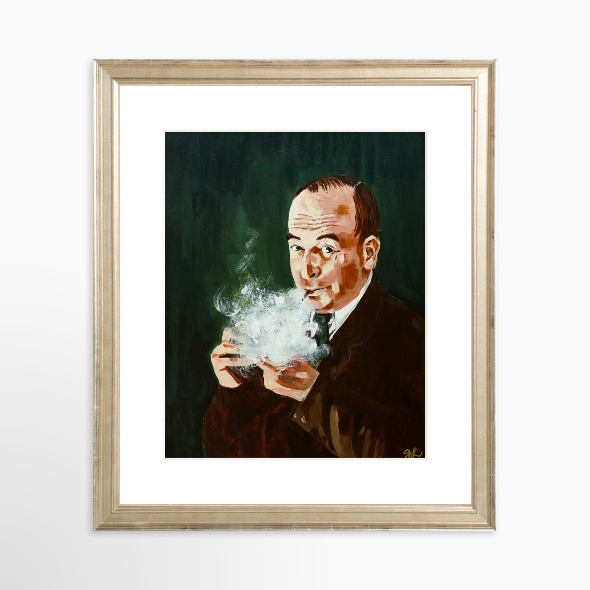 8x10 / Certificate Silver Frame + White Mat